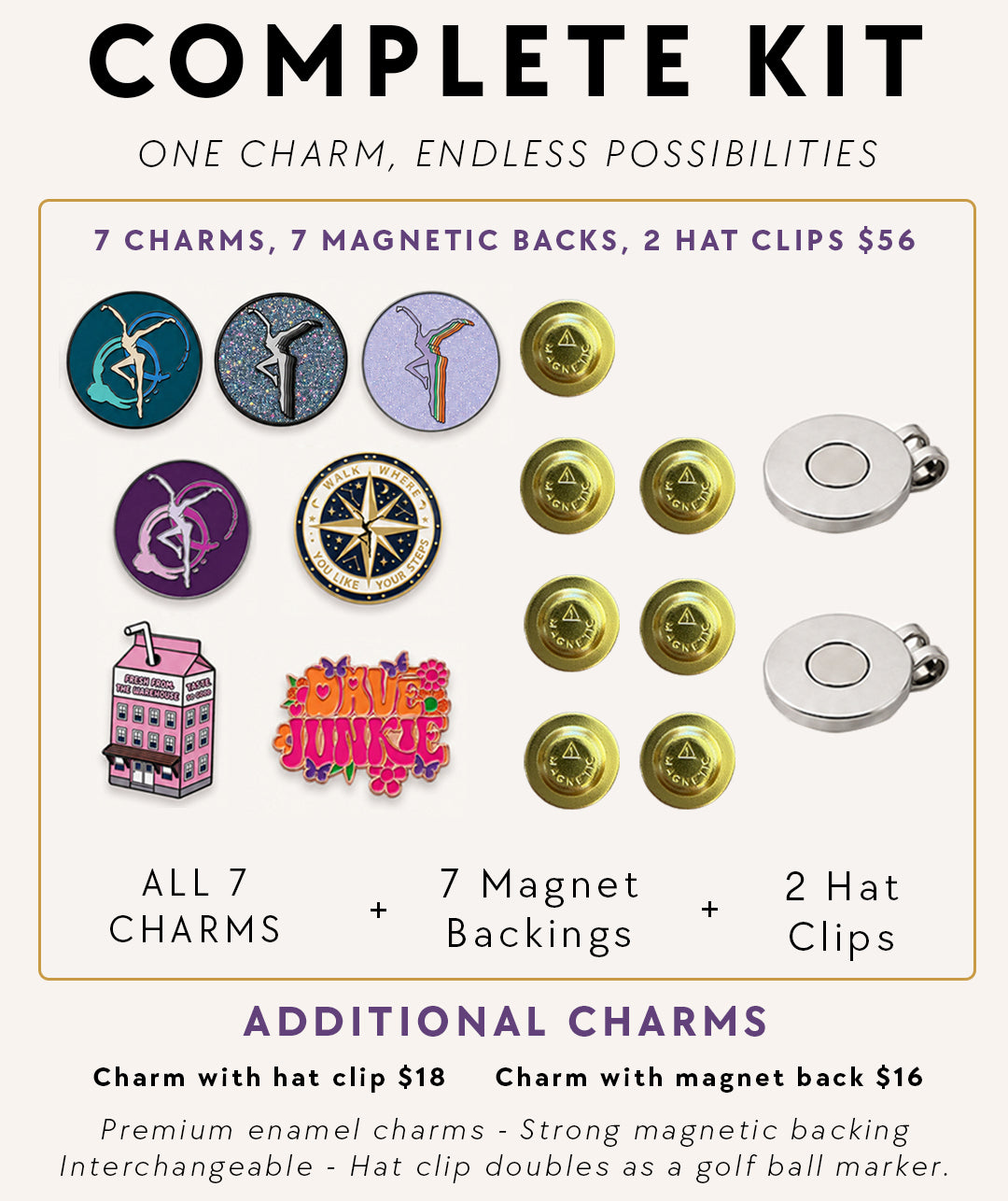 Complete Magnetic Charm Kit