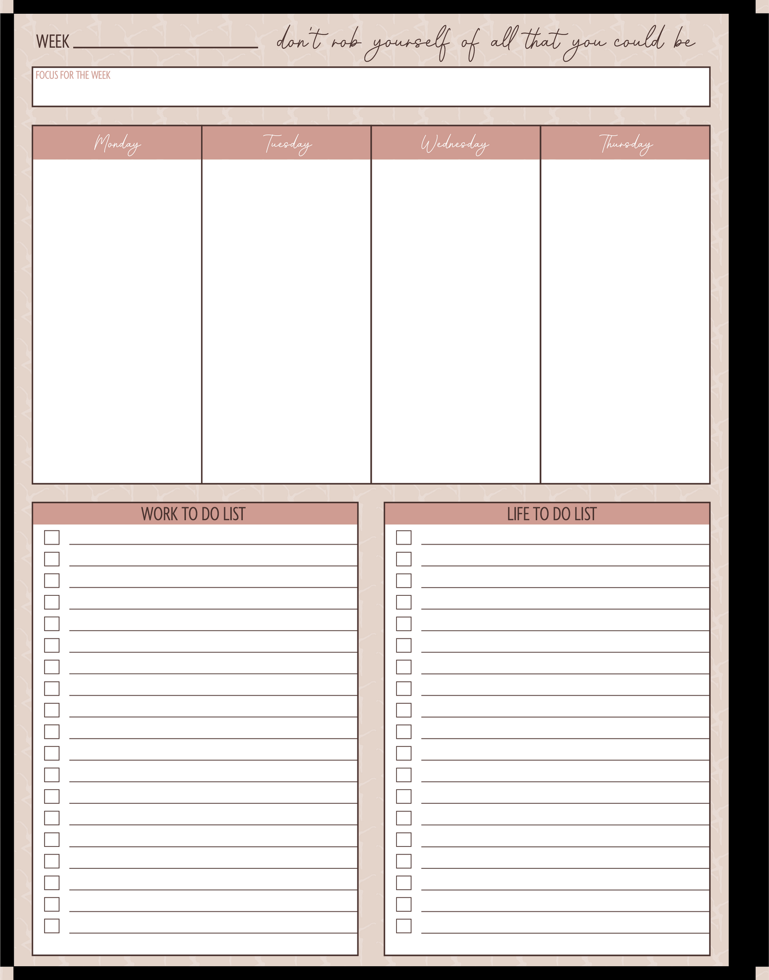 Undated Planner Download