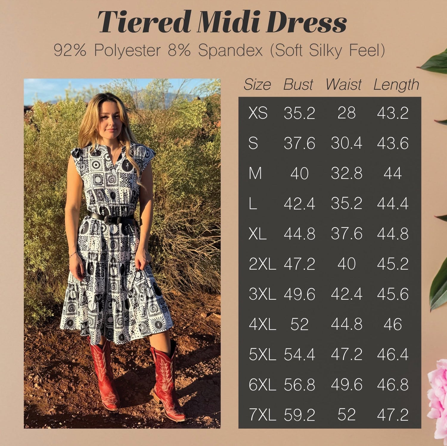 Tiered Midi Dress