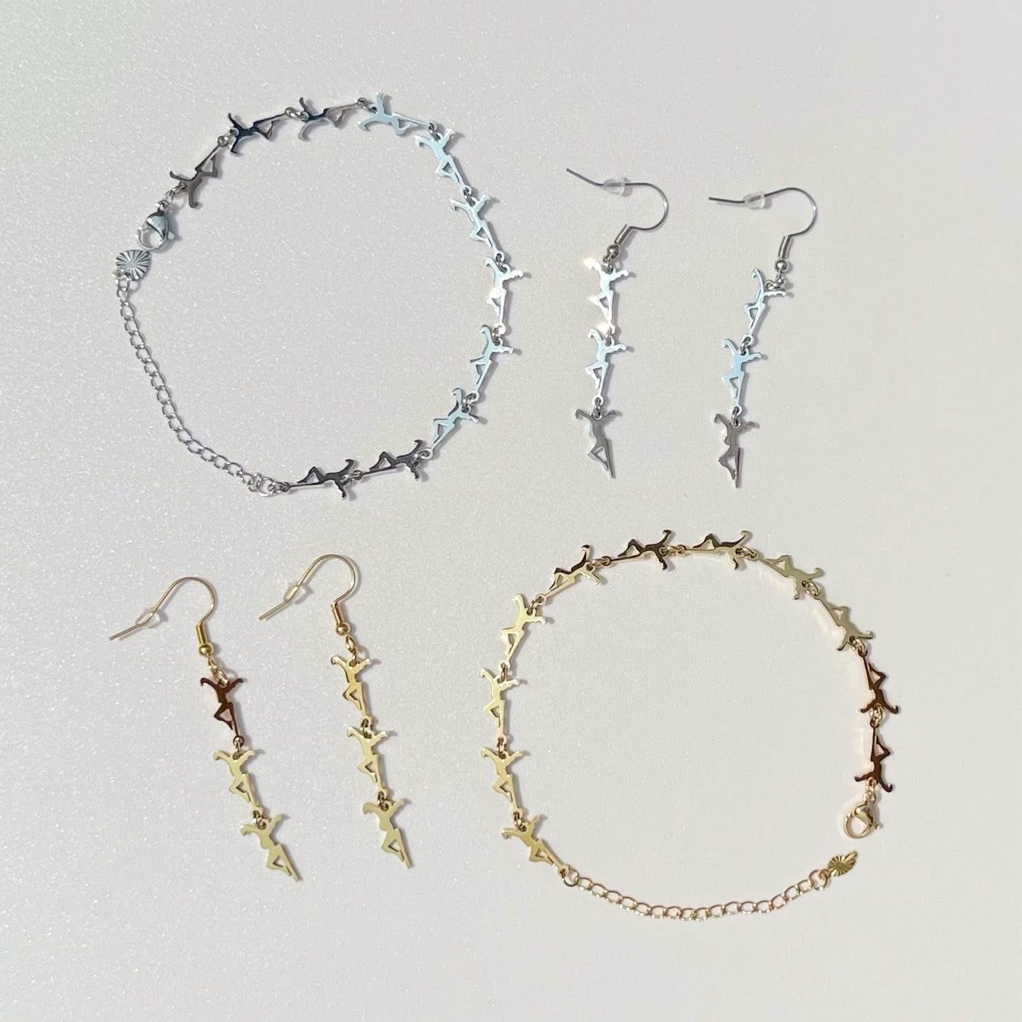 Silver Charm Link Bracelet