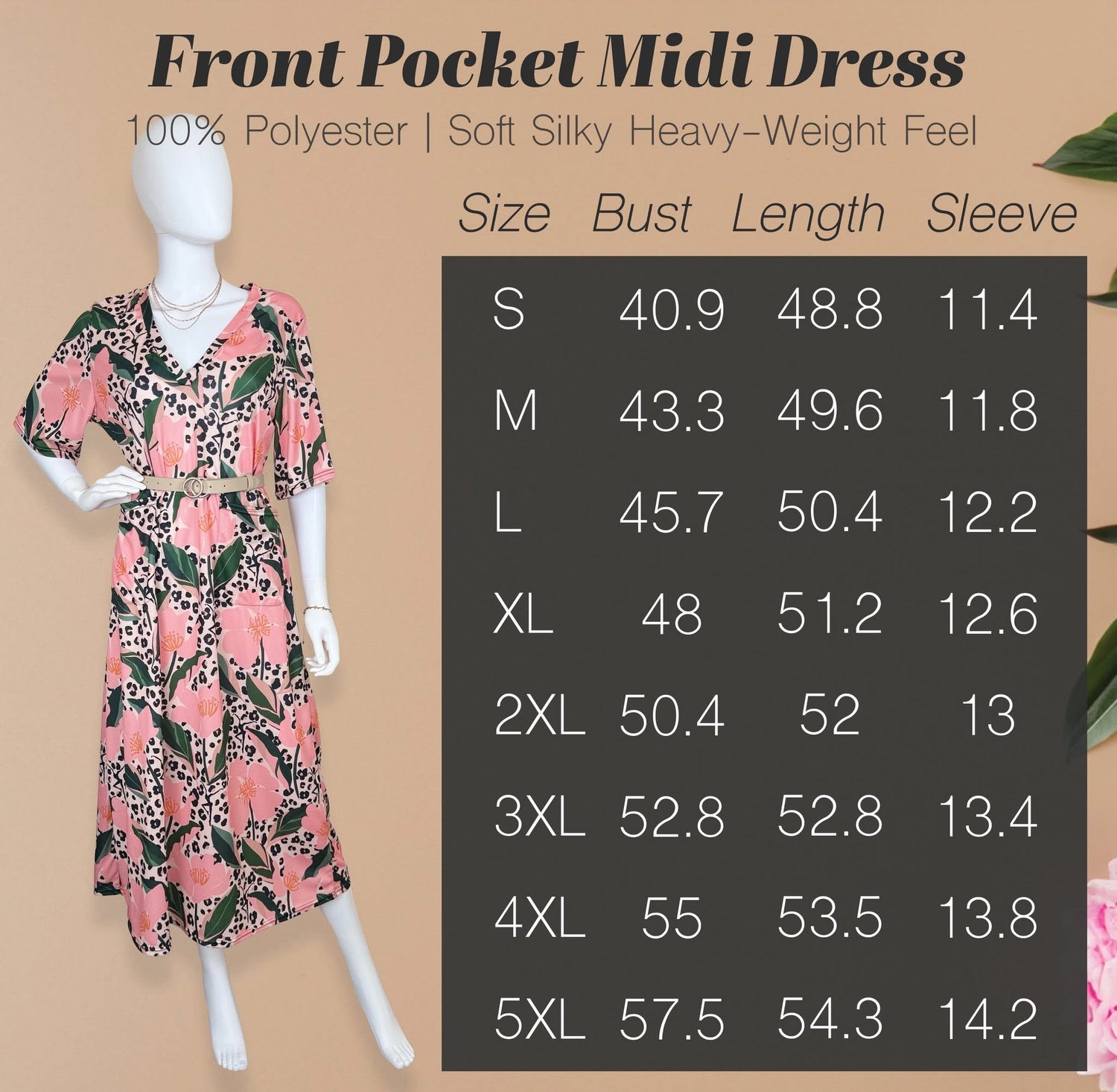 Front Pocket Midi Dress
