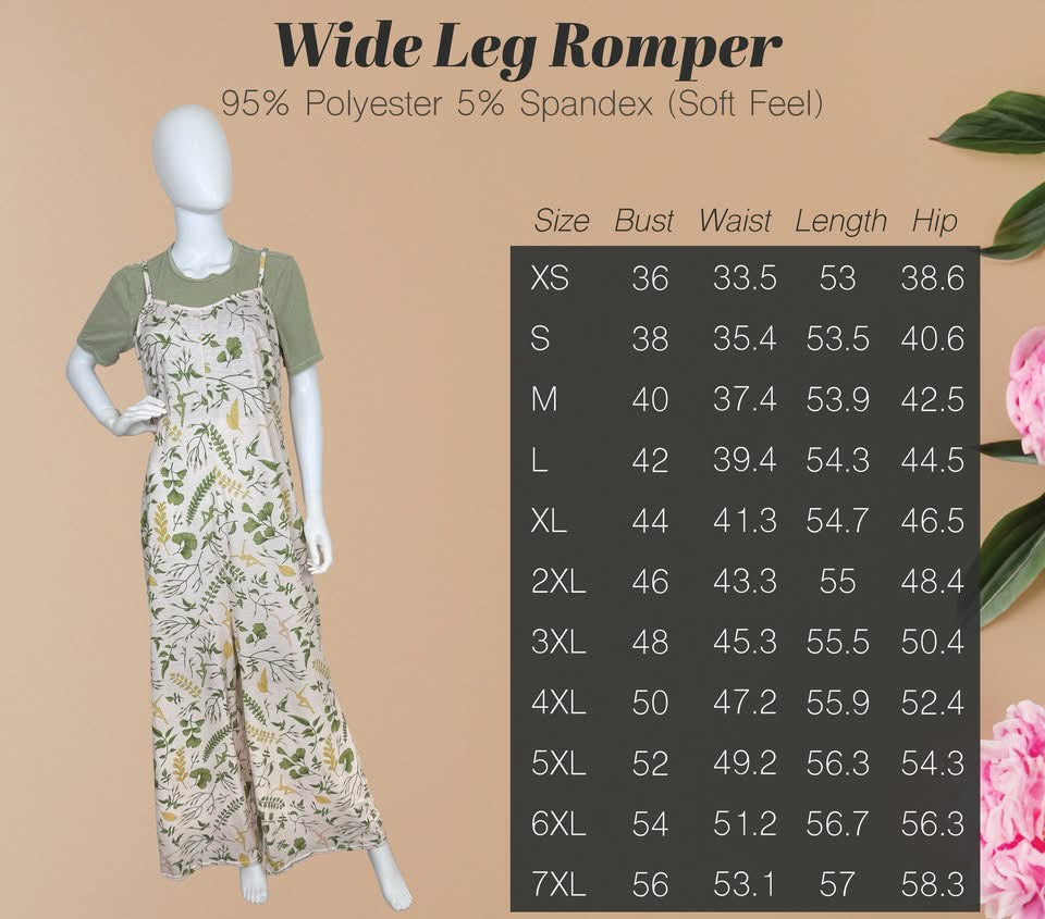 Wide-Leg Romper