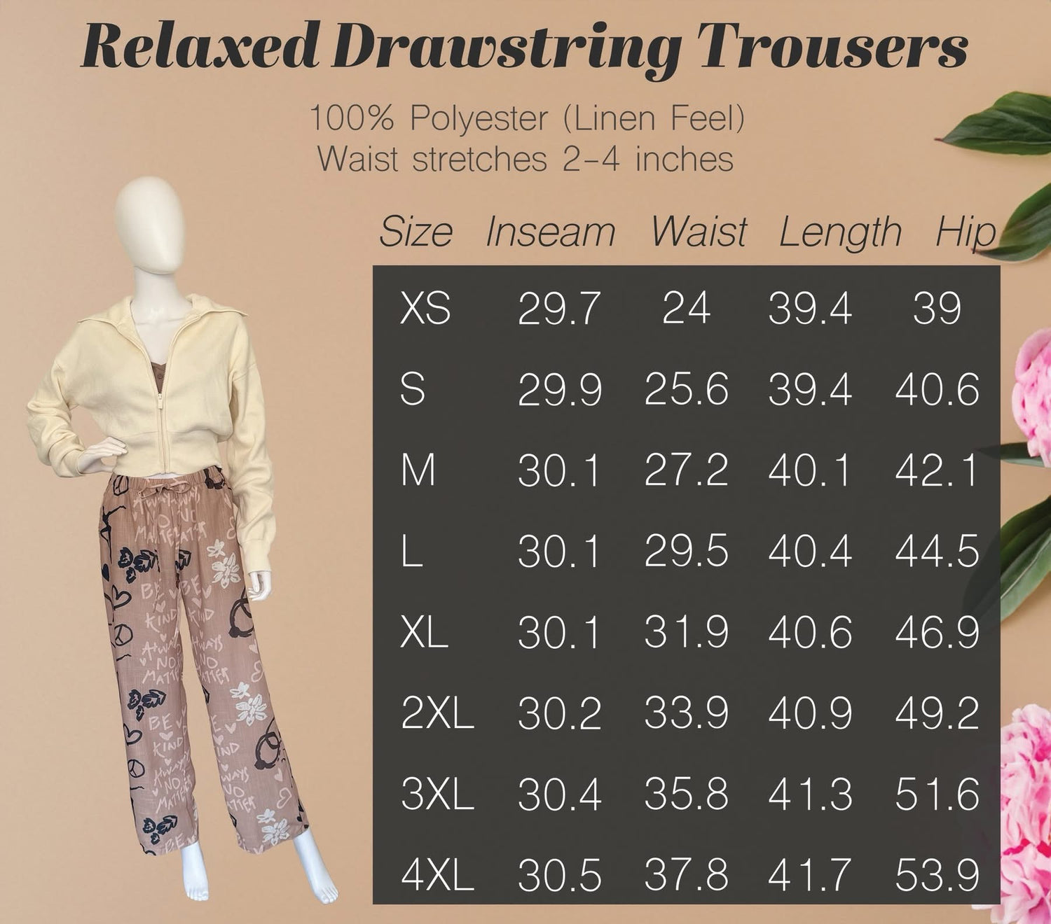 Relaxed Drawstring Trousers
