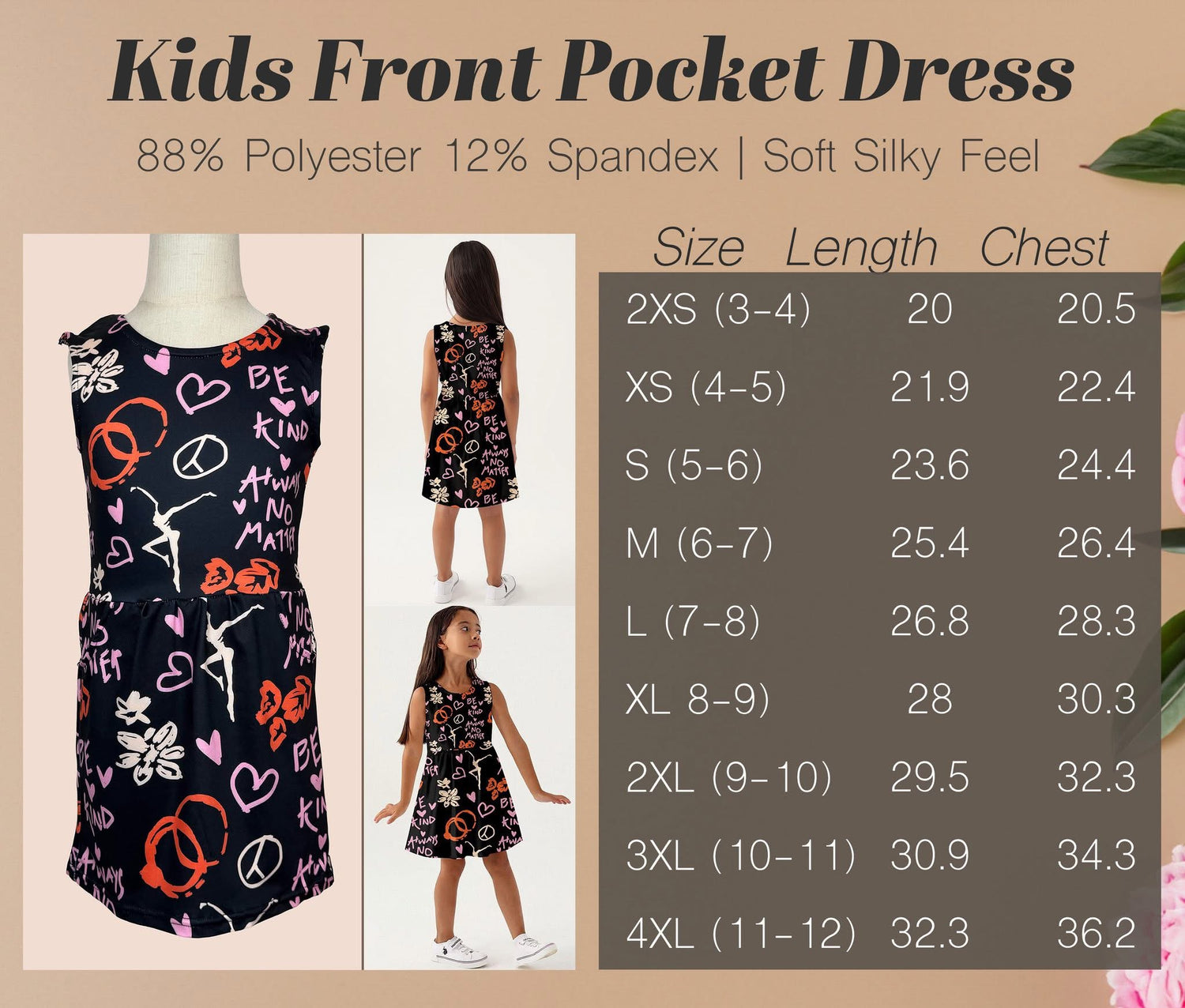 Kids Front Pocket Dress