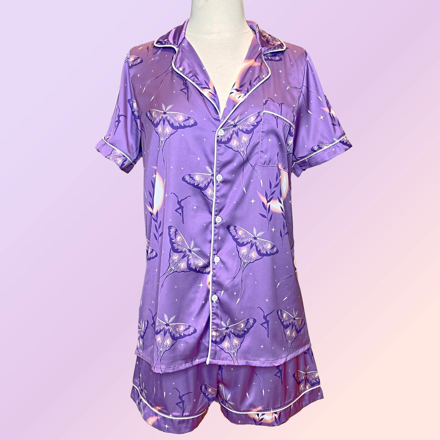 Short Silk Pajamas