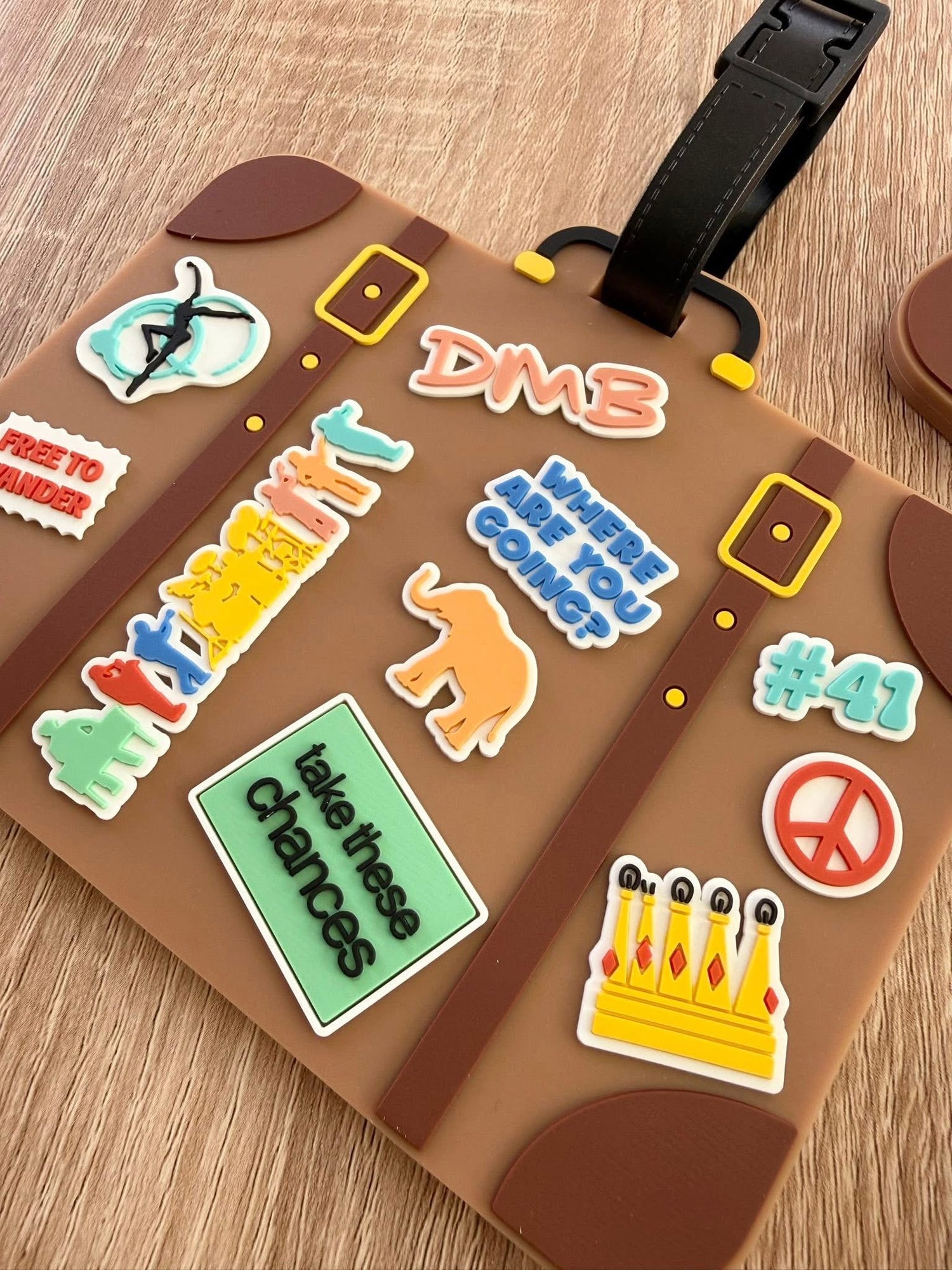 Vintage Suitcase Luggage Tag
