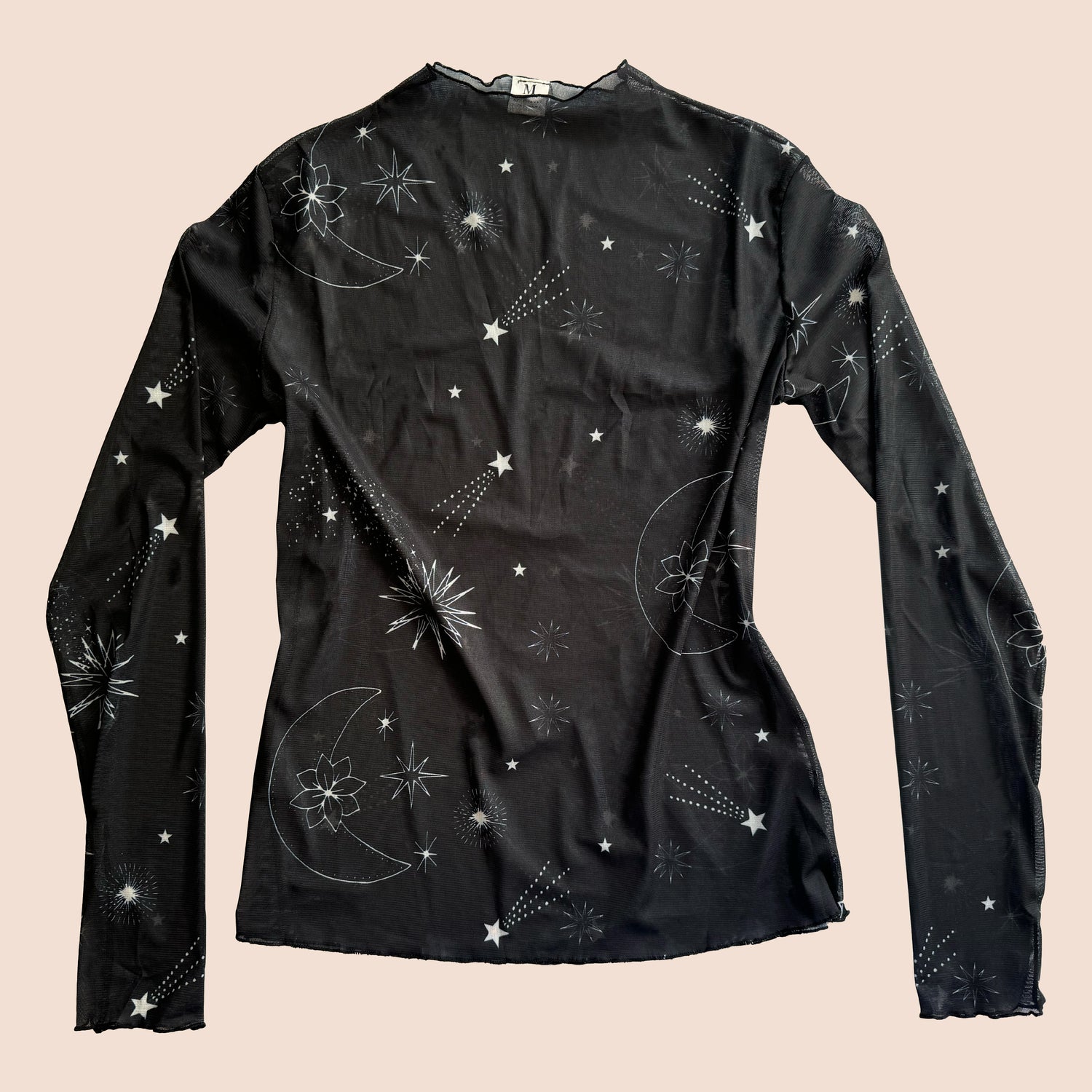 Long Sleeve Mesh Top