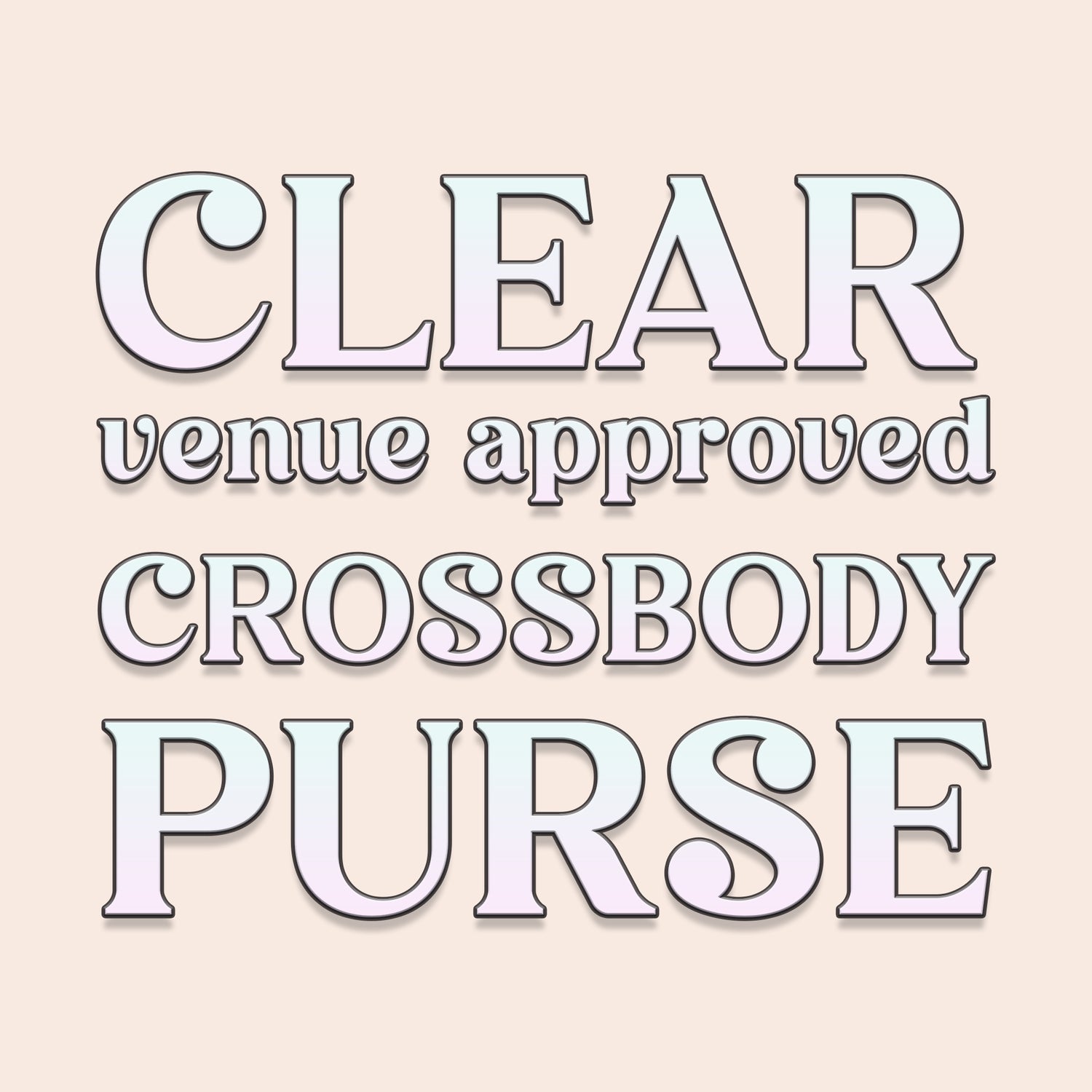 Clear Crossbody Bag