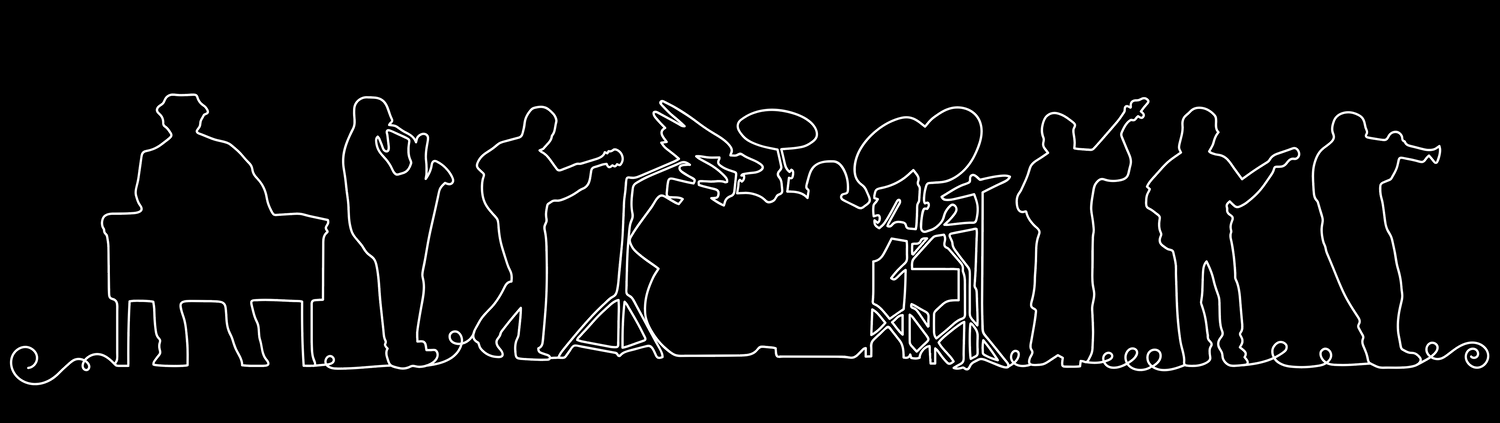 Band Line Drawing Next Level Racerback
