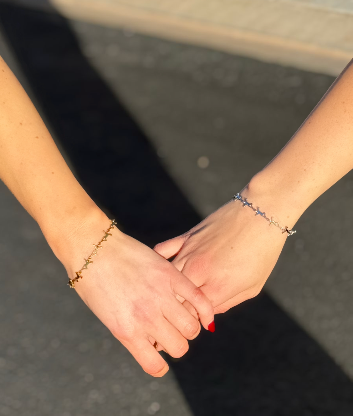 Silver Charm Link Bracelet