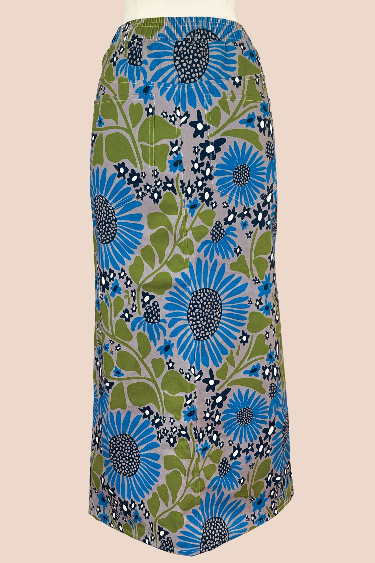 Cotton Canvas Maxi Skirt