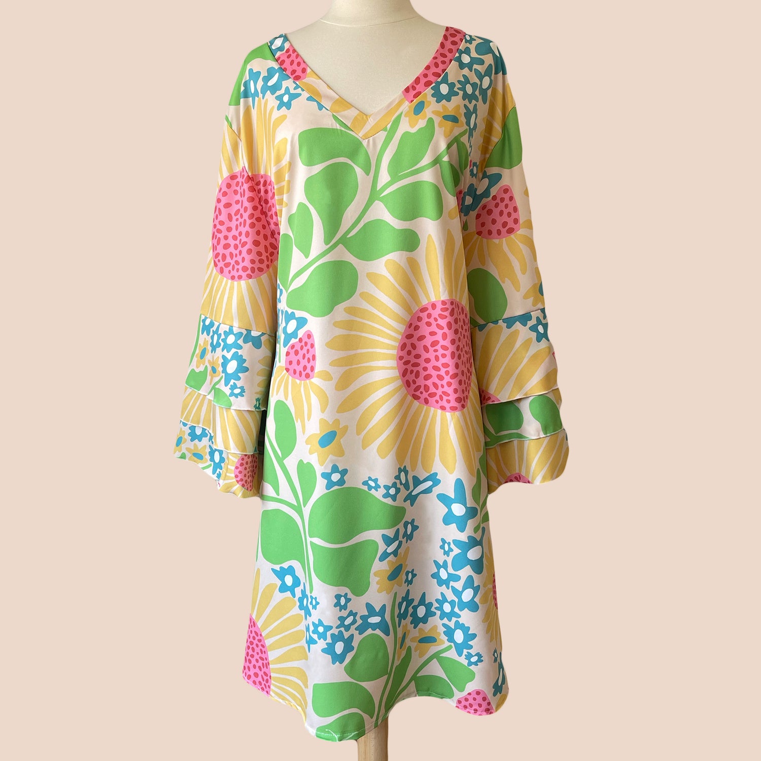 Bell Sleeve Tunic Dress