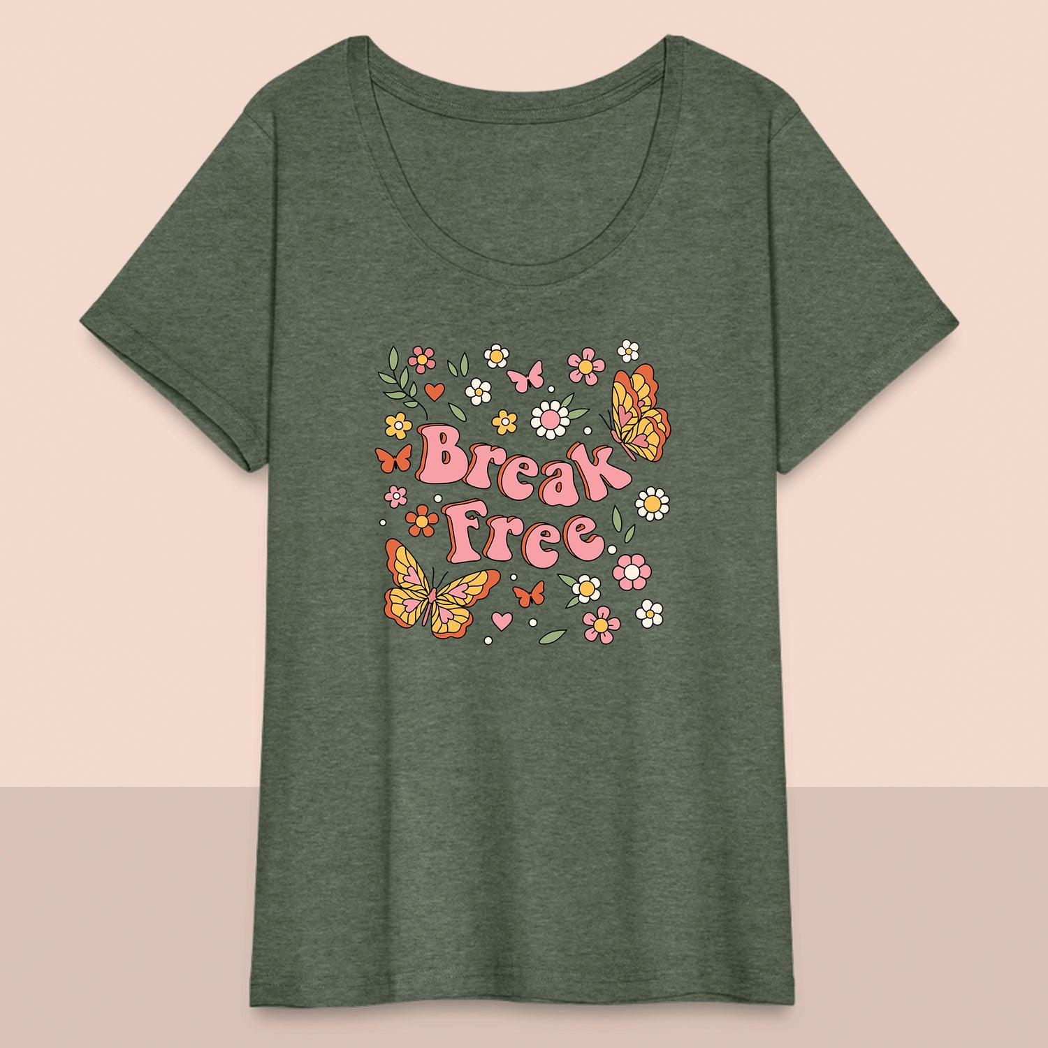 Women’s Curvy Break Free T-Shirt