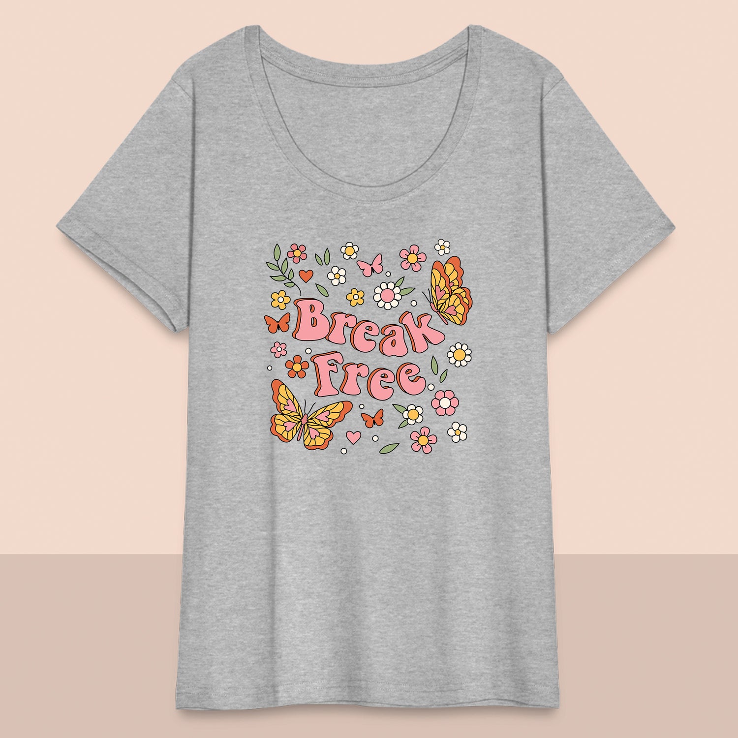 Women’s Curvy Break Free T-Shirt
