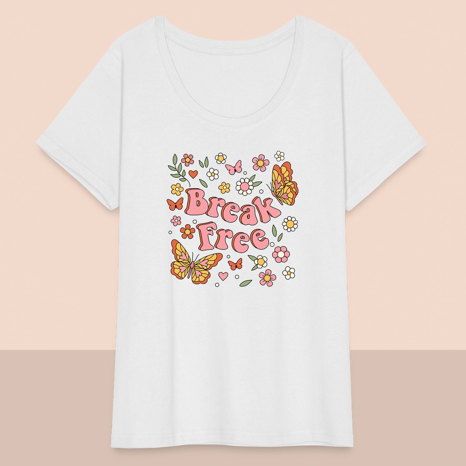 Women’s Curvy Break Free T-Shirt