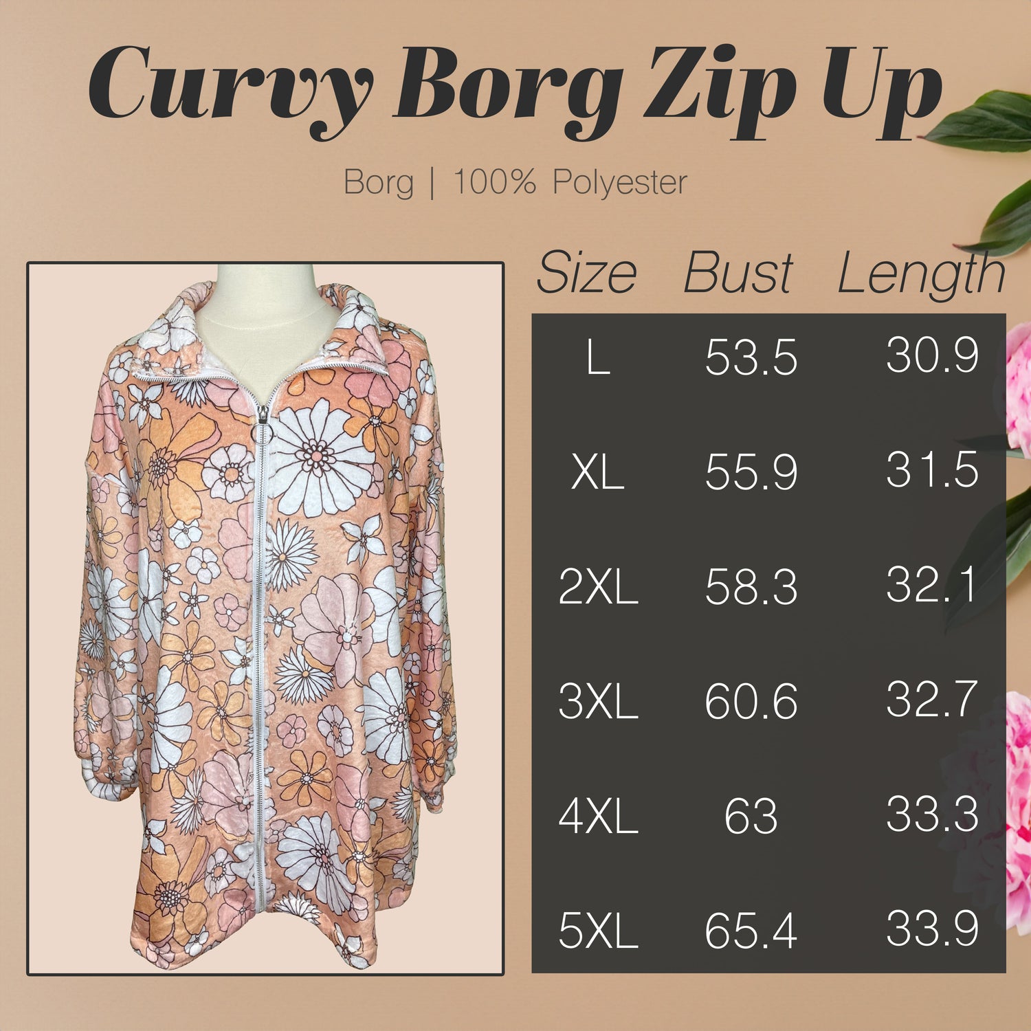 Curvy Borg Zip Up