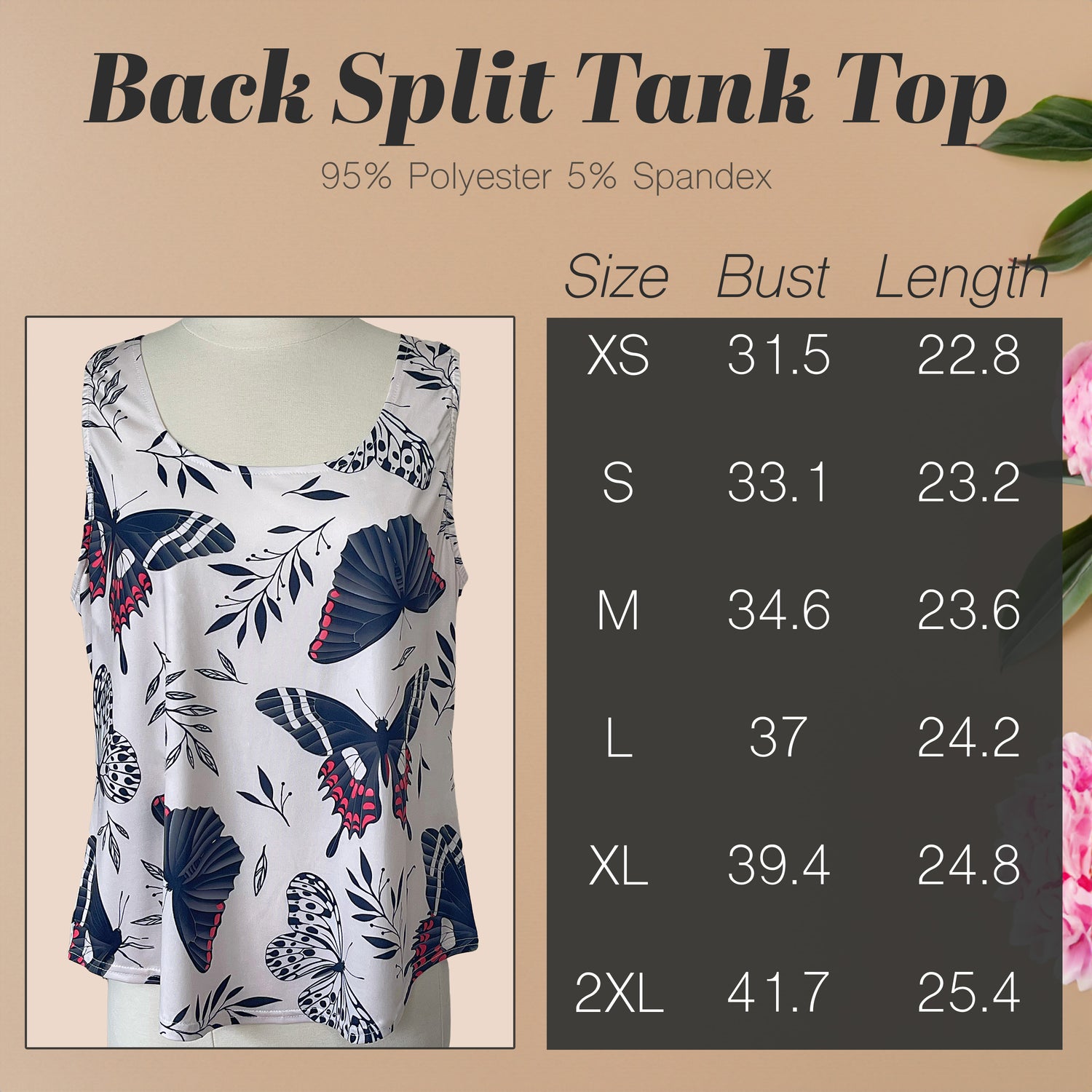 Back Split Tank Top