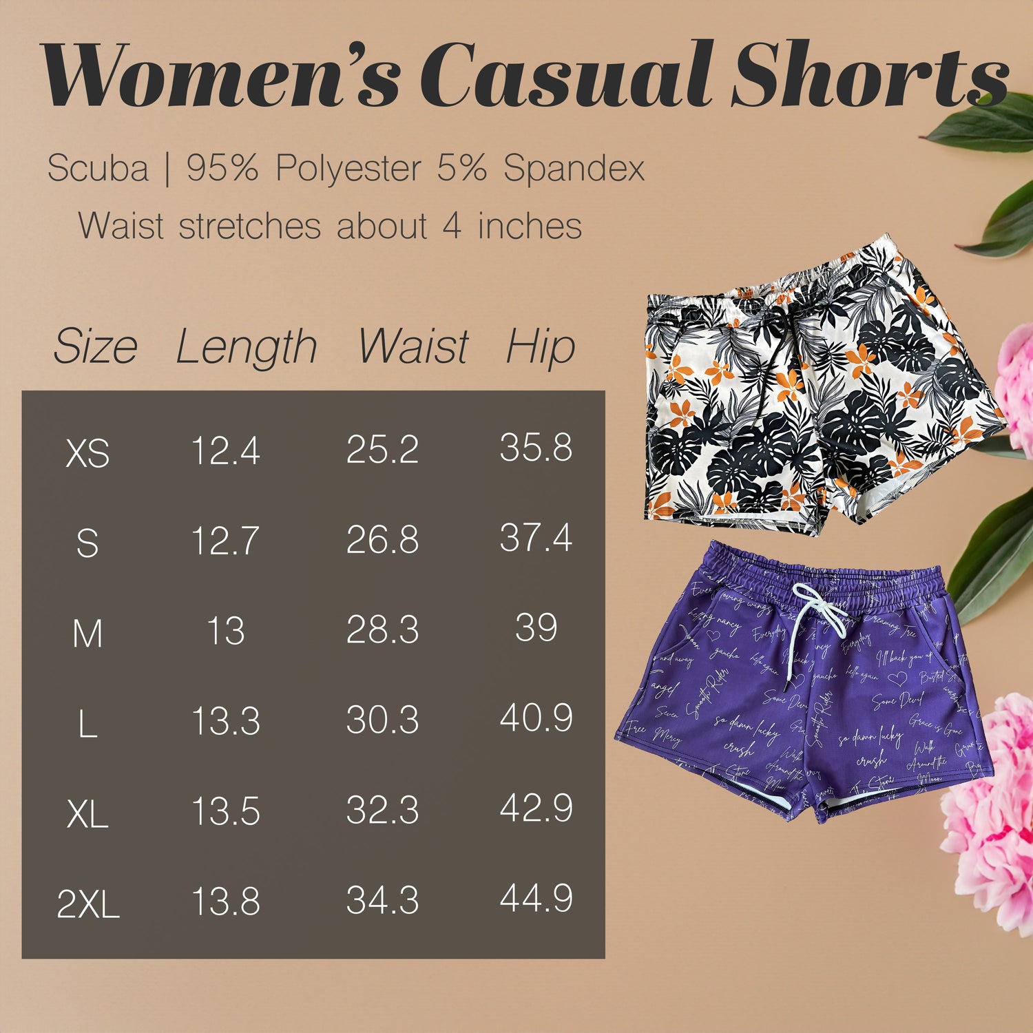 Women's Casual Shorts with Pockets