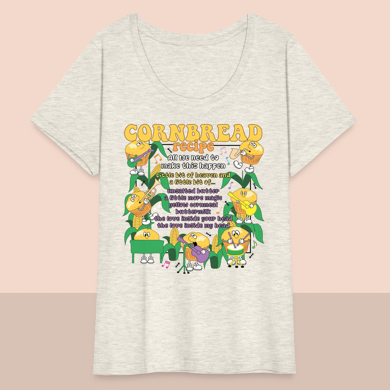 Women’s Curvy Cornbread T-Shirt