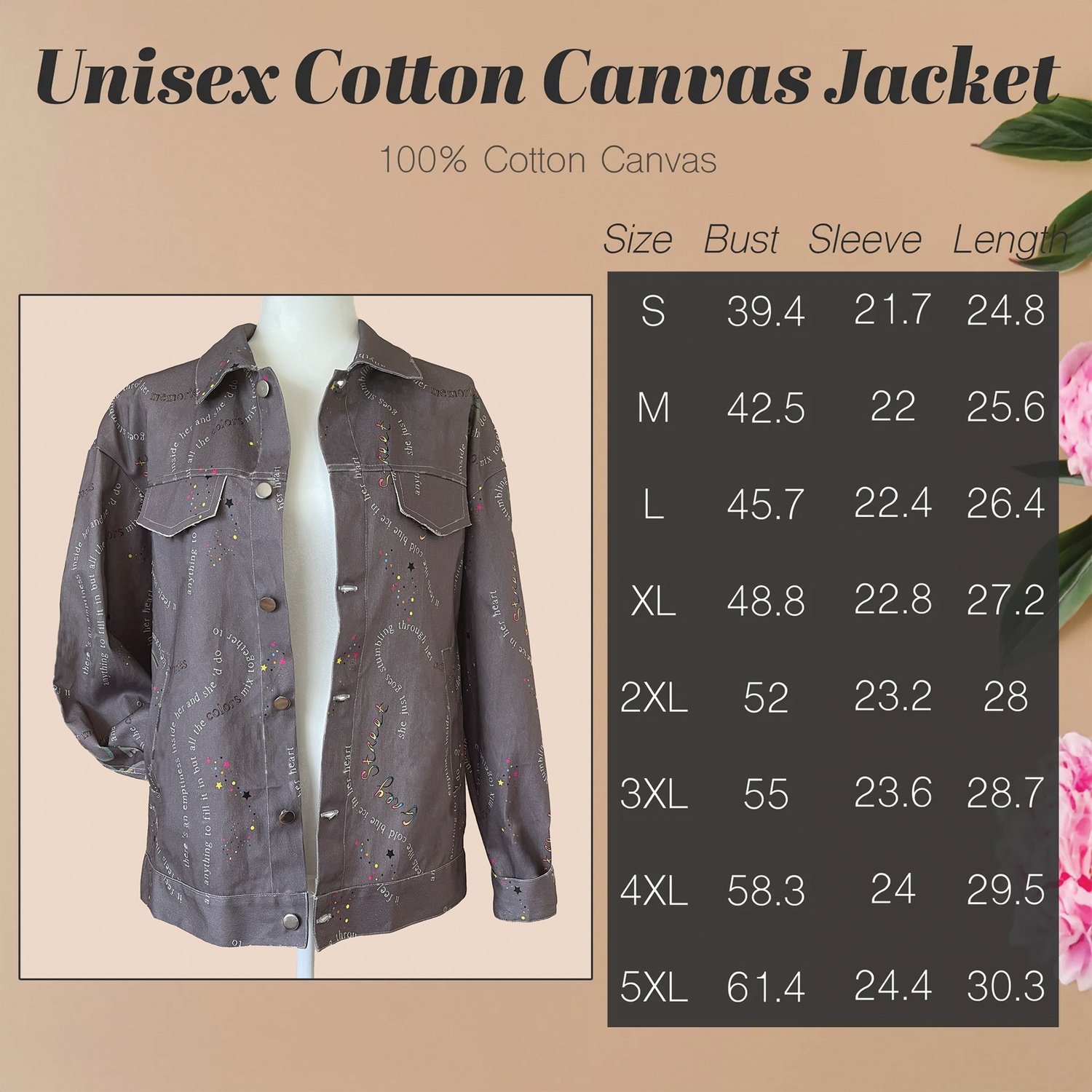 Unisex Cotton Canvas Jacket
