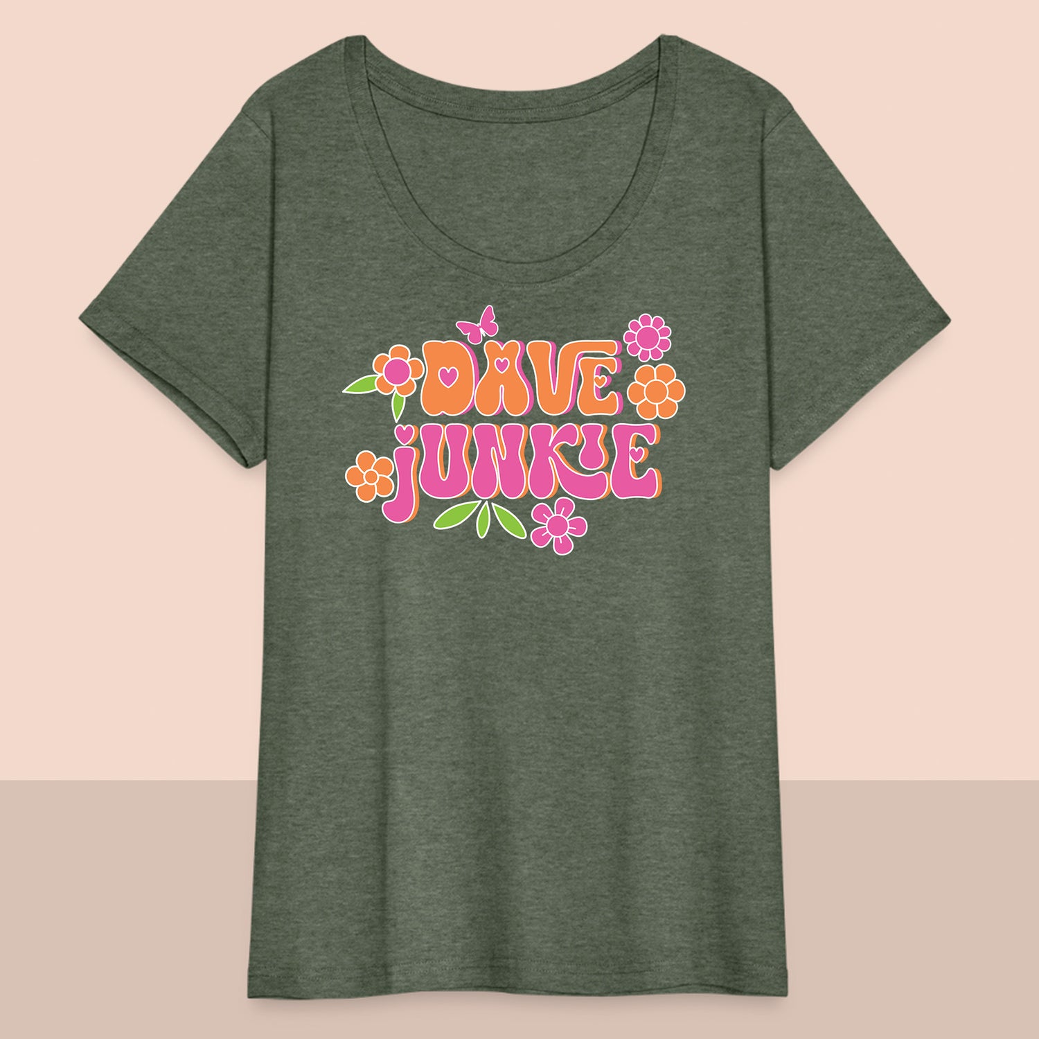 Women’s Curvy Dave Junkie T-Shirt