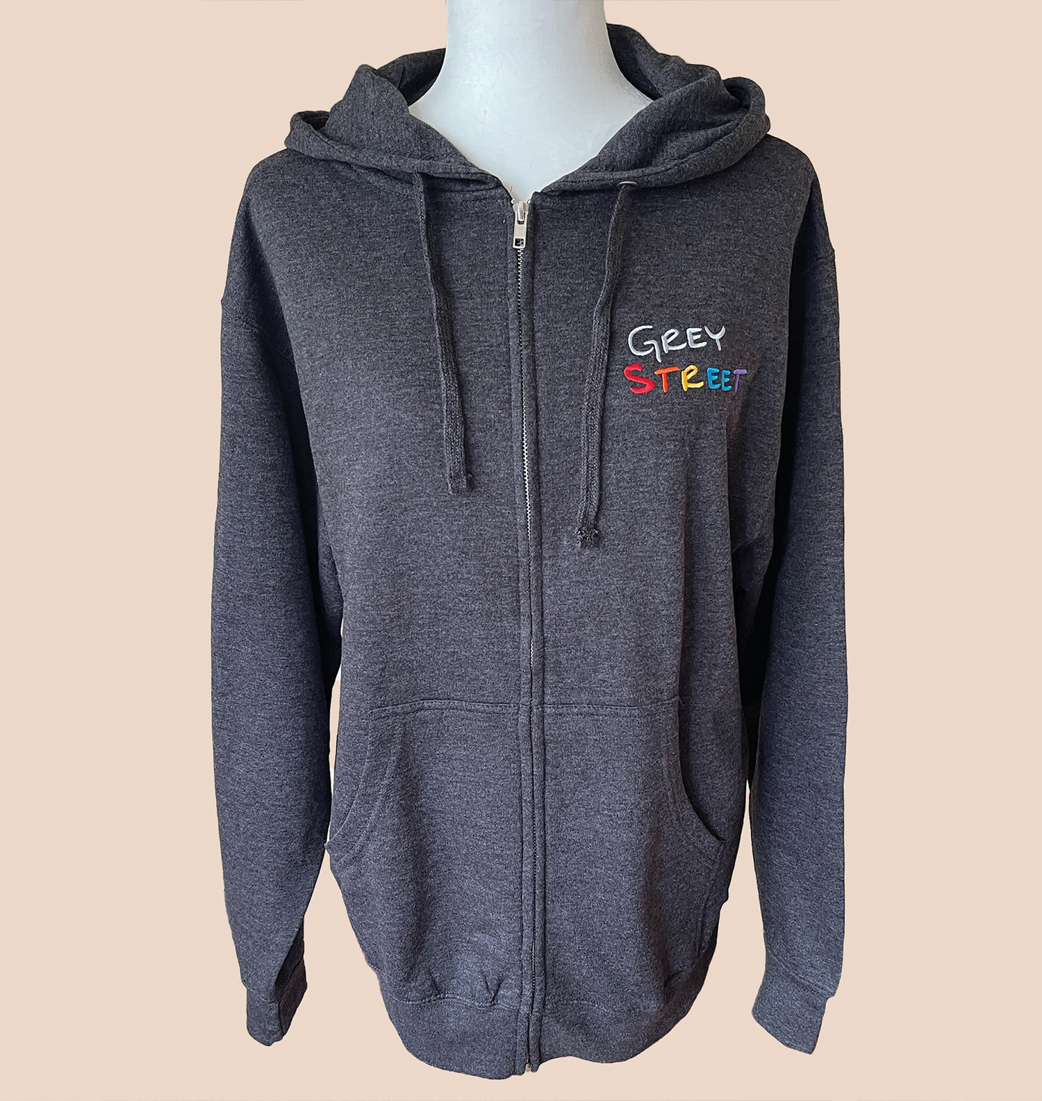Grey Street Embroidered Unisex Hoodie