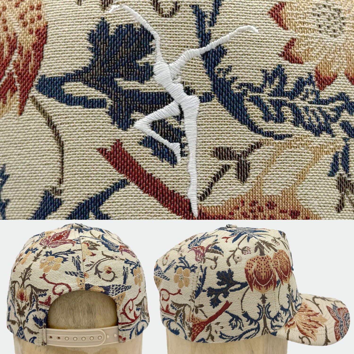 Botanical Cream Tapestry Hat