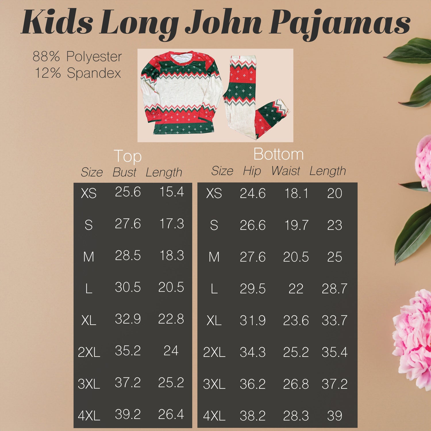 Kids Long Sleeve Pajamas