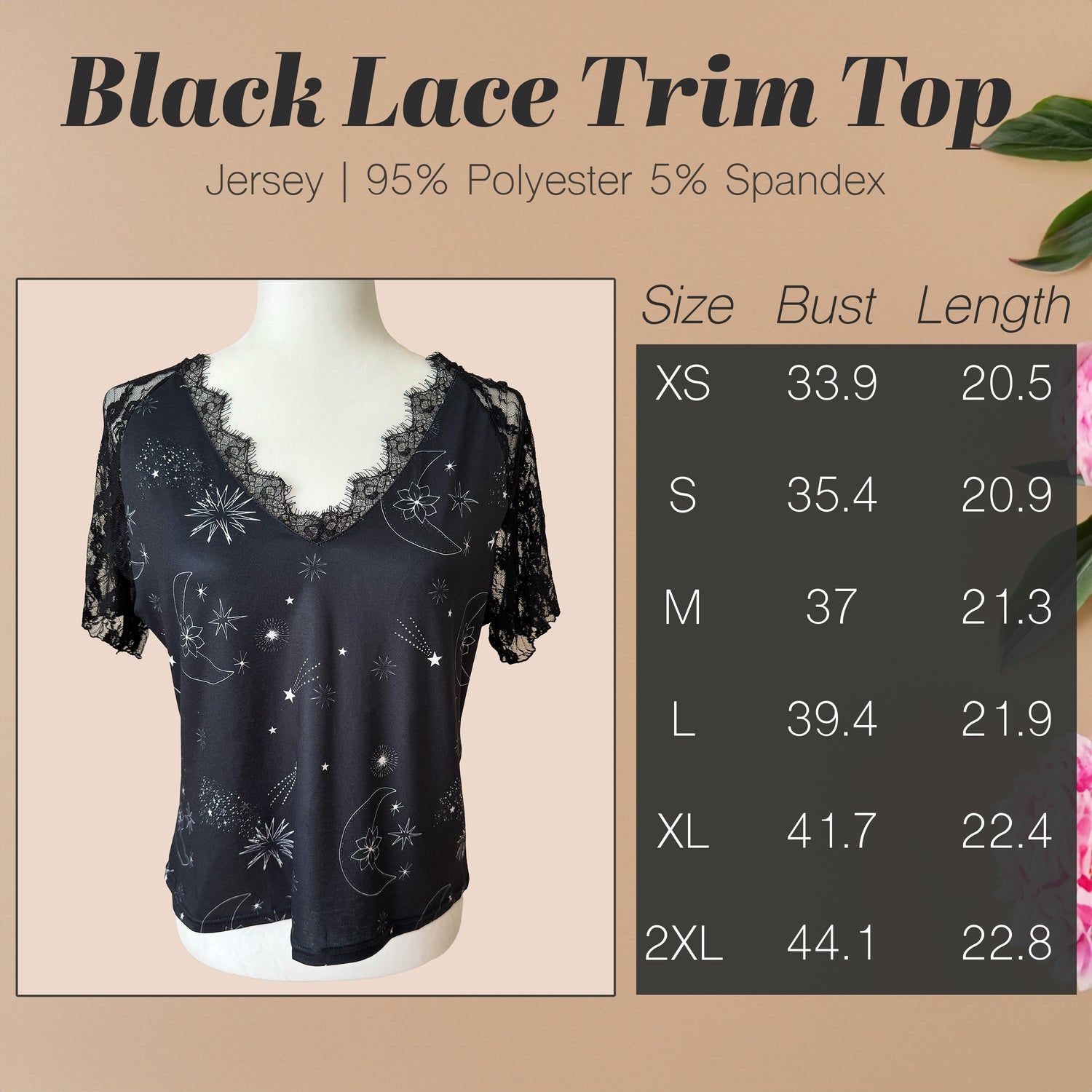 Lace Trim T-Shirt