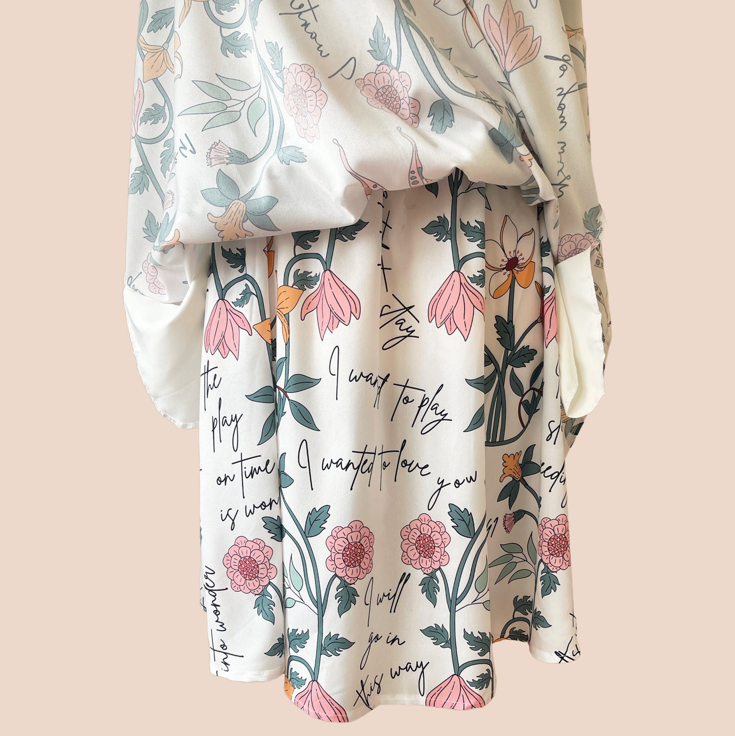 Chiffon Maxi Skirt with Lining and Pockets