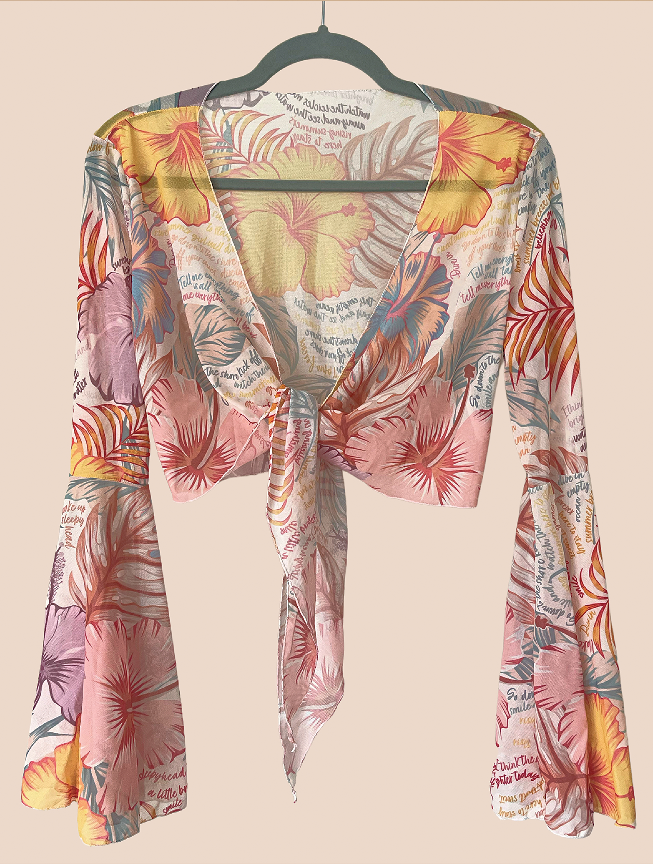 Cropped Mesh Cardigan