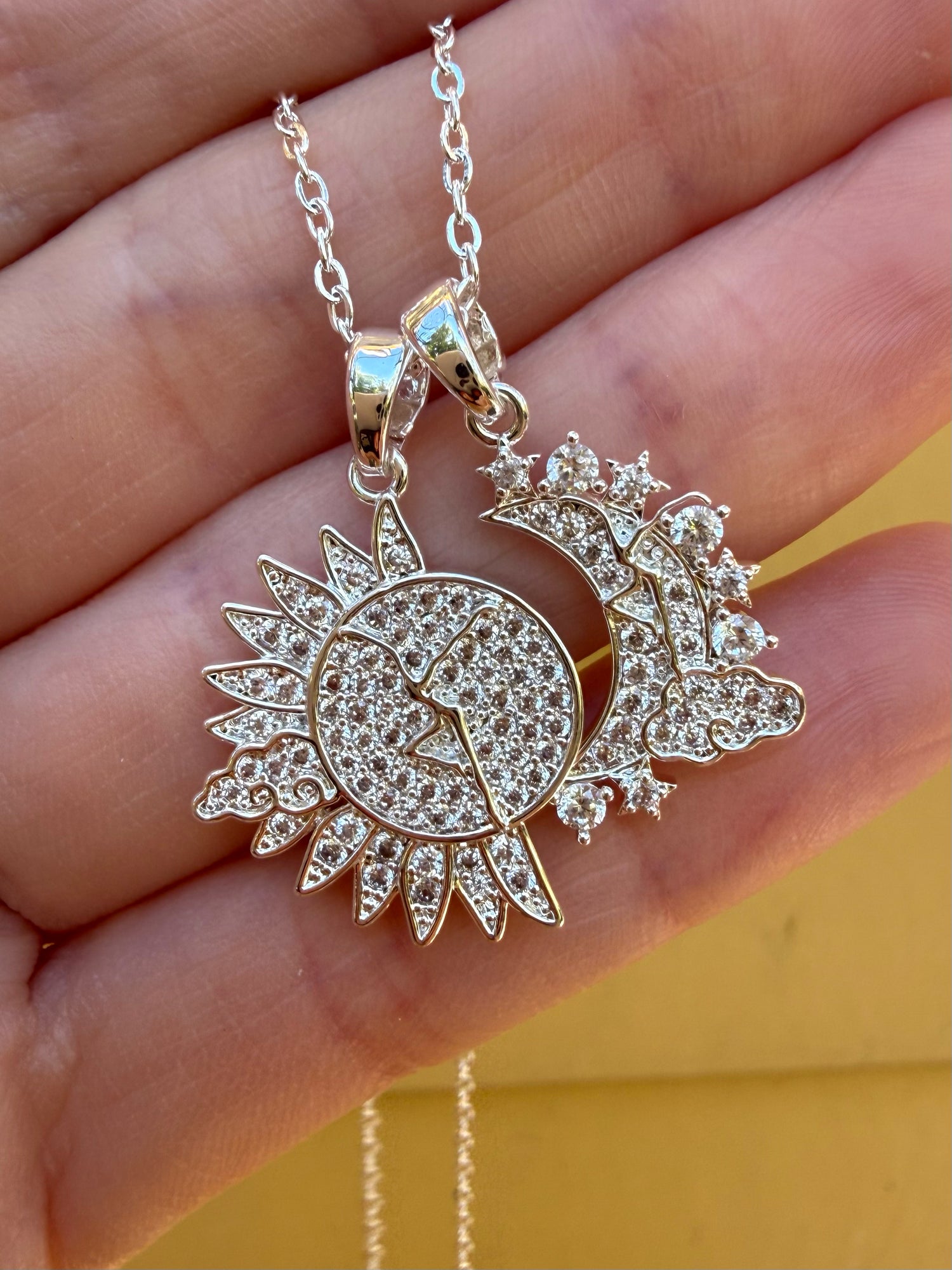 Sun & Moon Duo Necklace