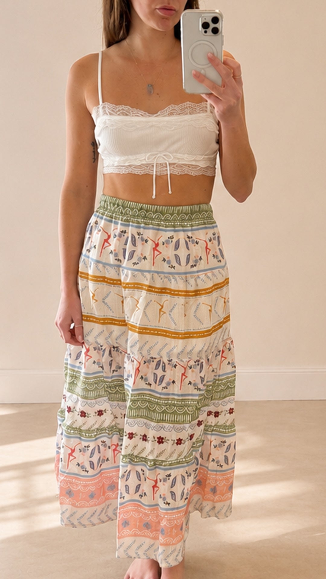 Tiered Maxi Skirt