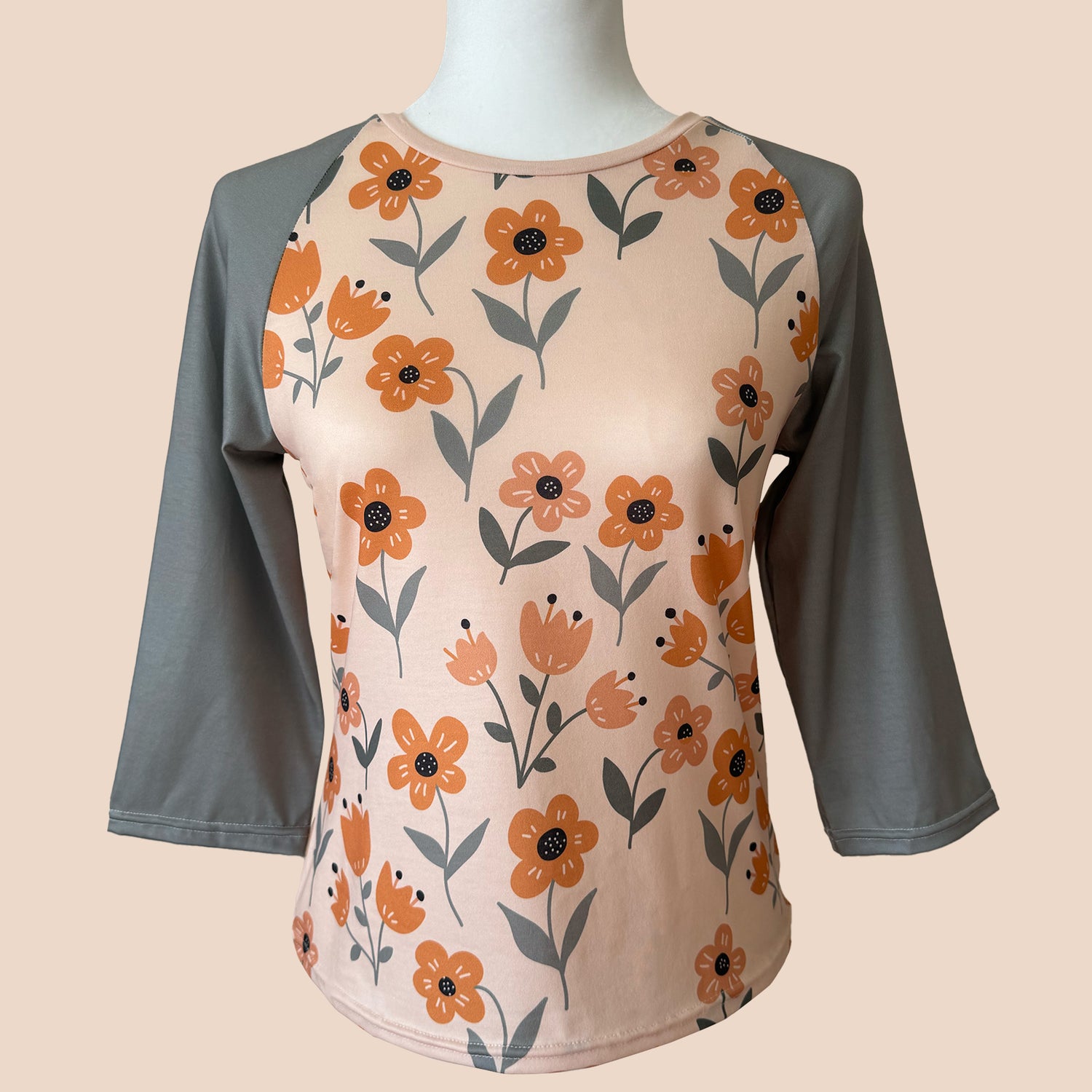 Quarter Sleeve Raglan T-Shirt