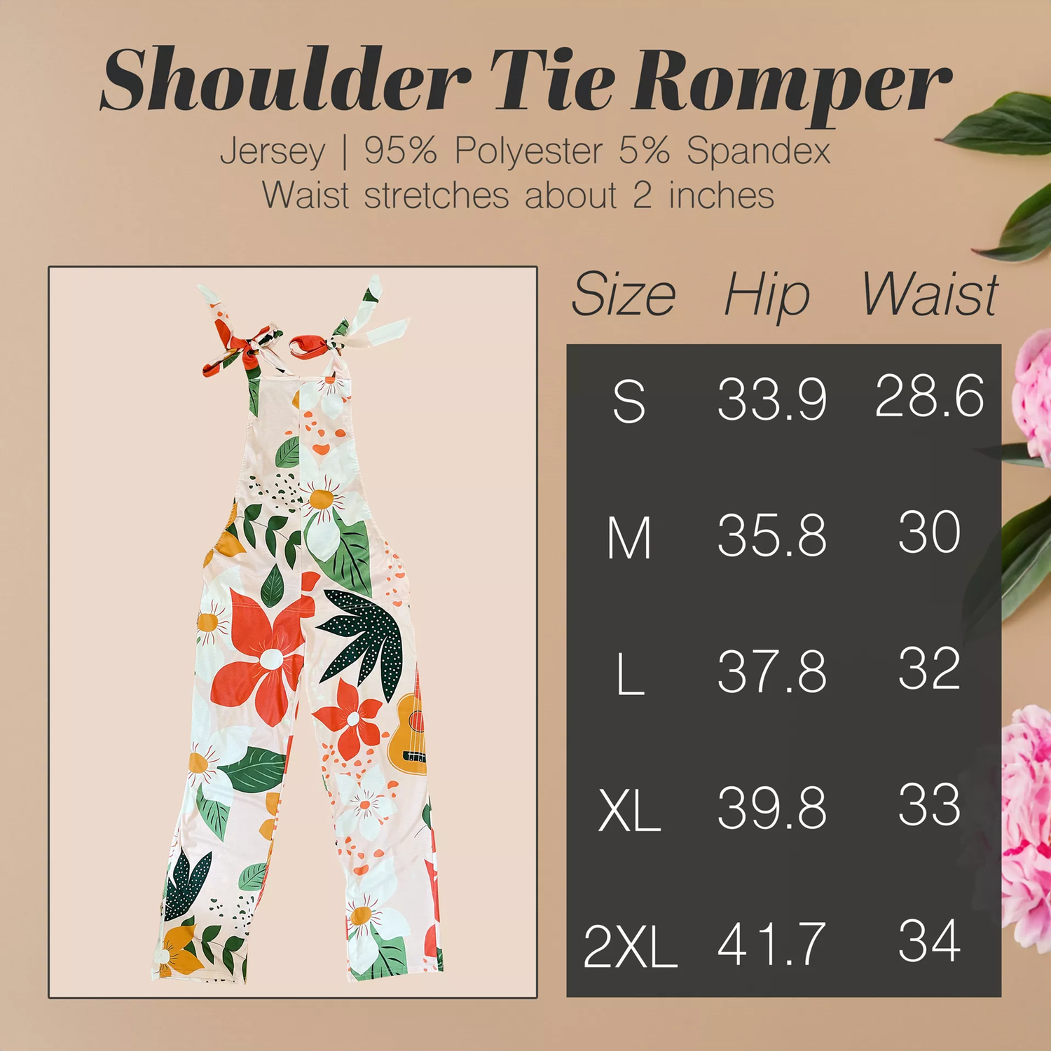 Shoulder Tie Romper