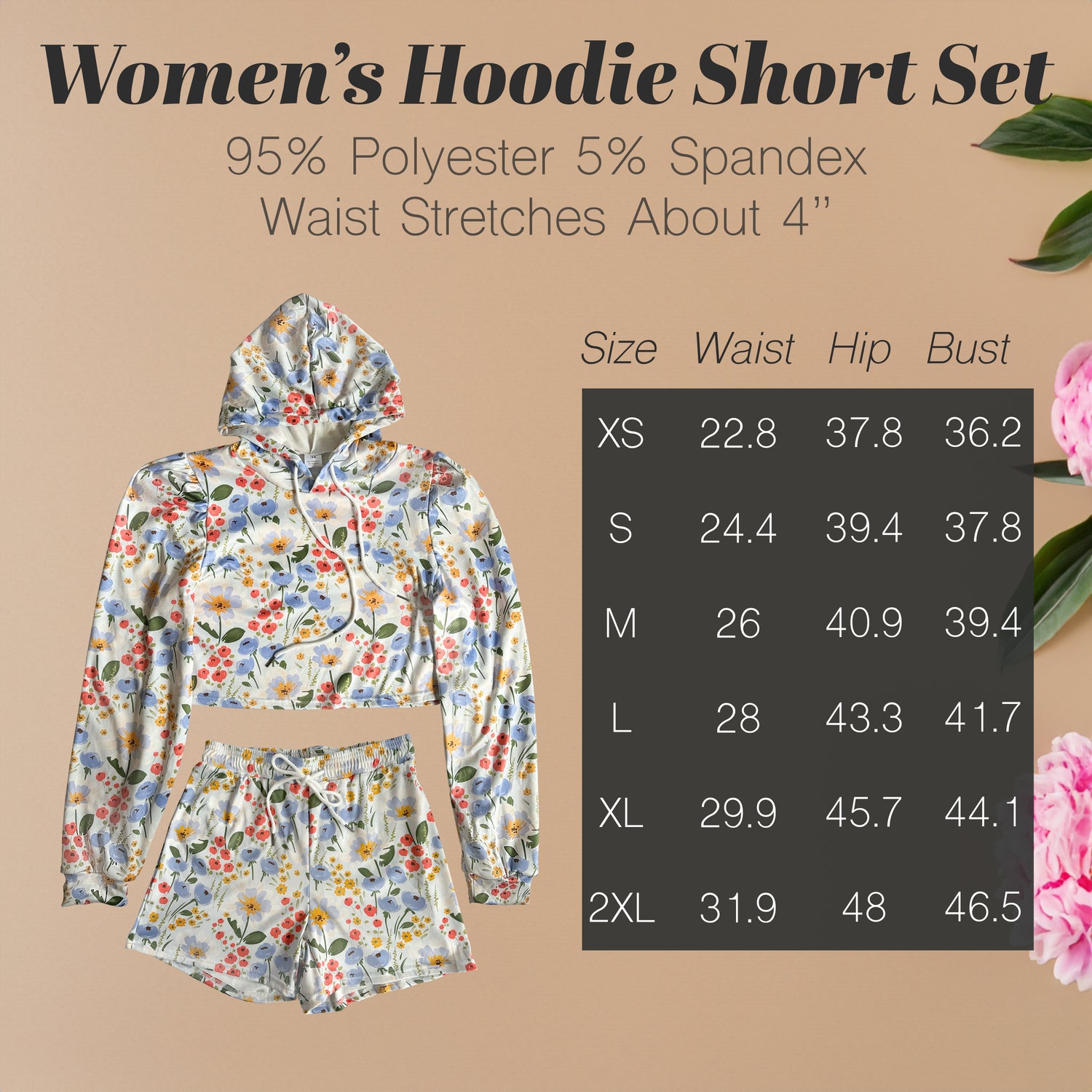 Women's Hoodie & Shorts Set