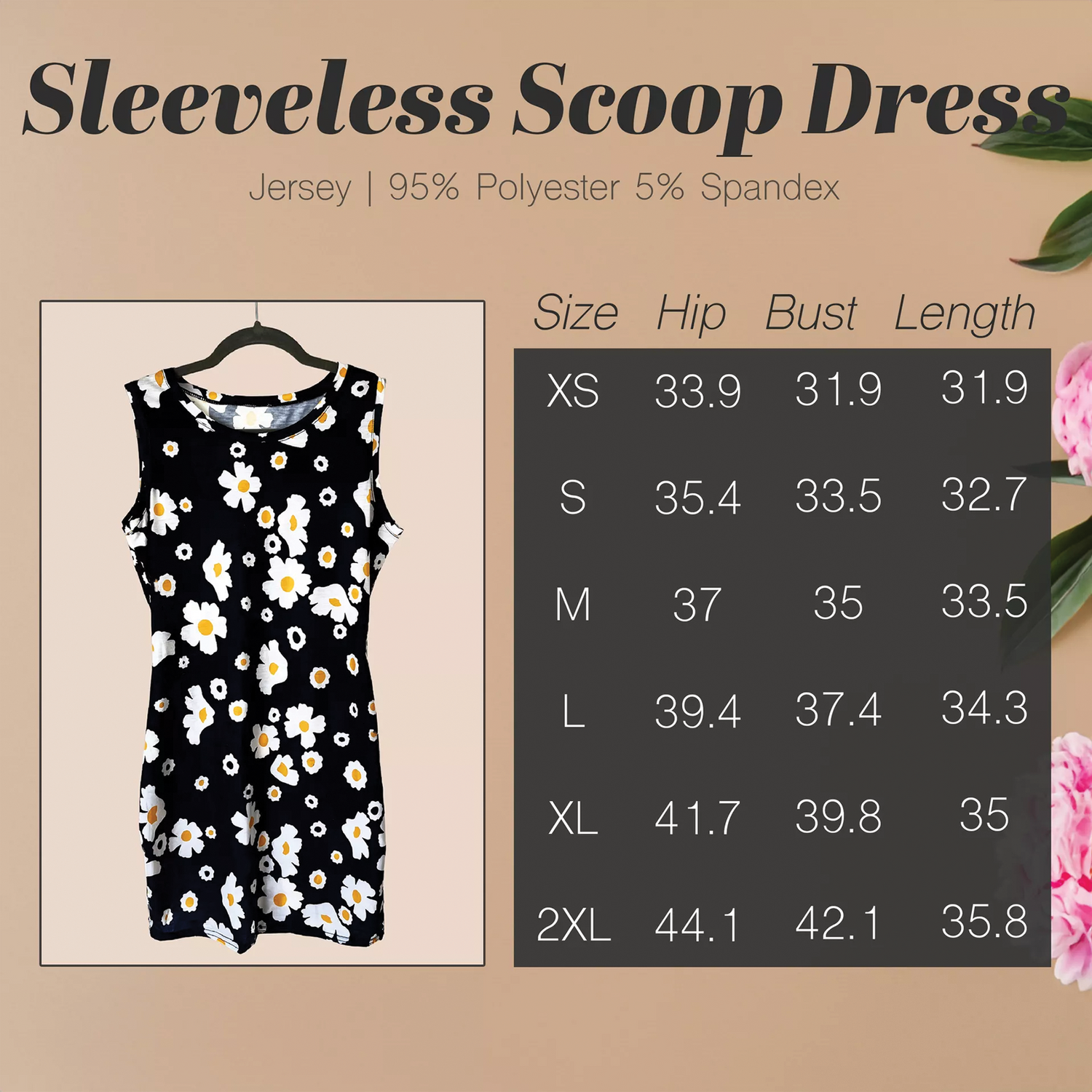 Sleeveless Scoop Dress
