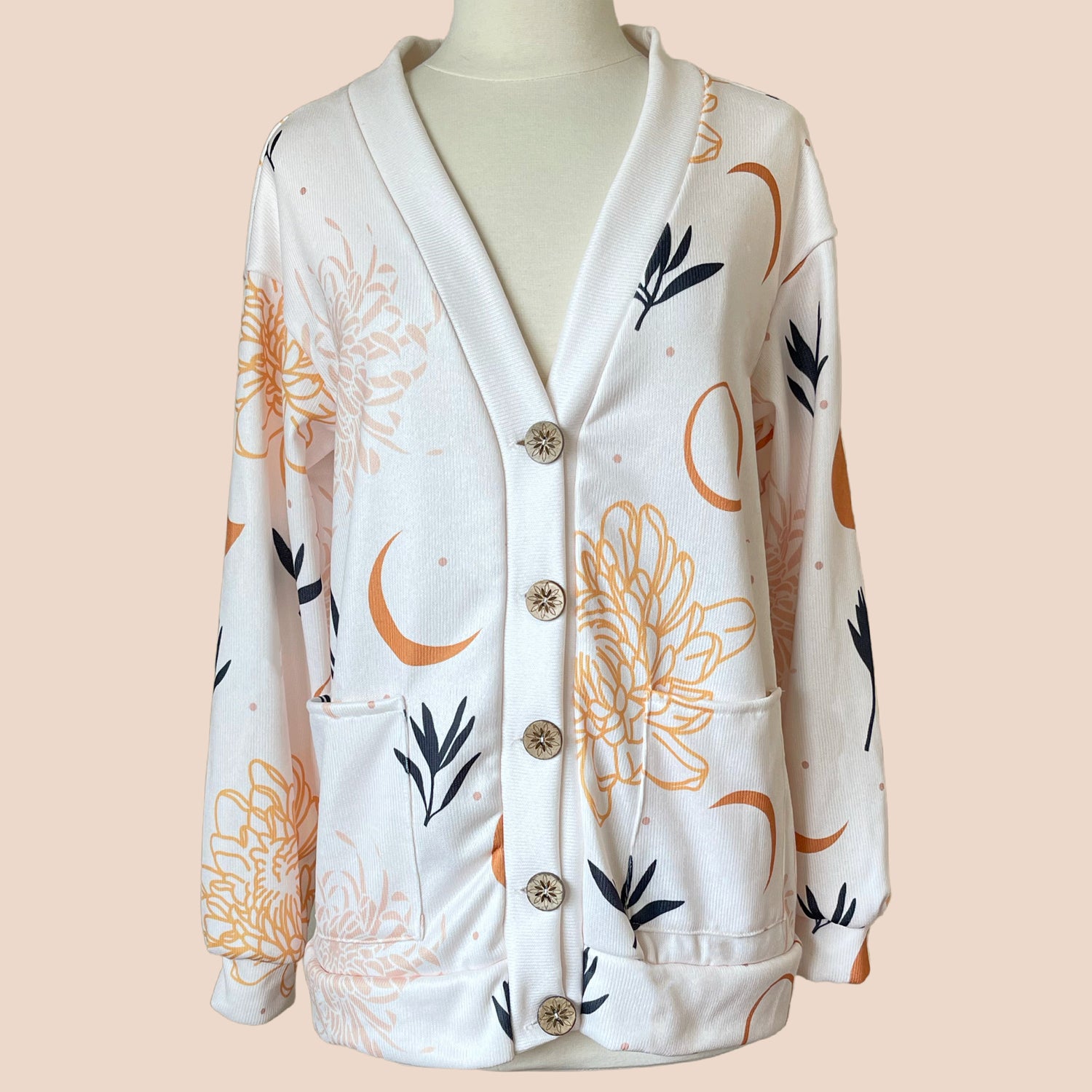 Unisex Button Sweater