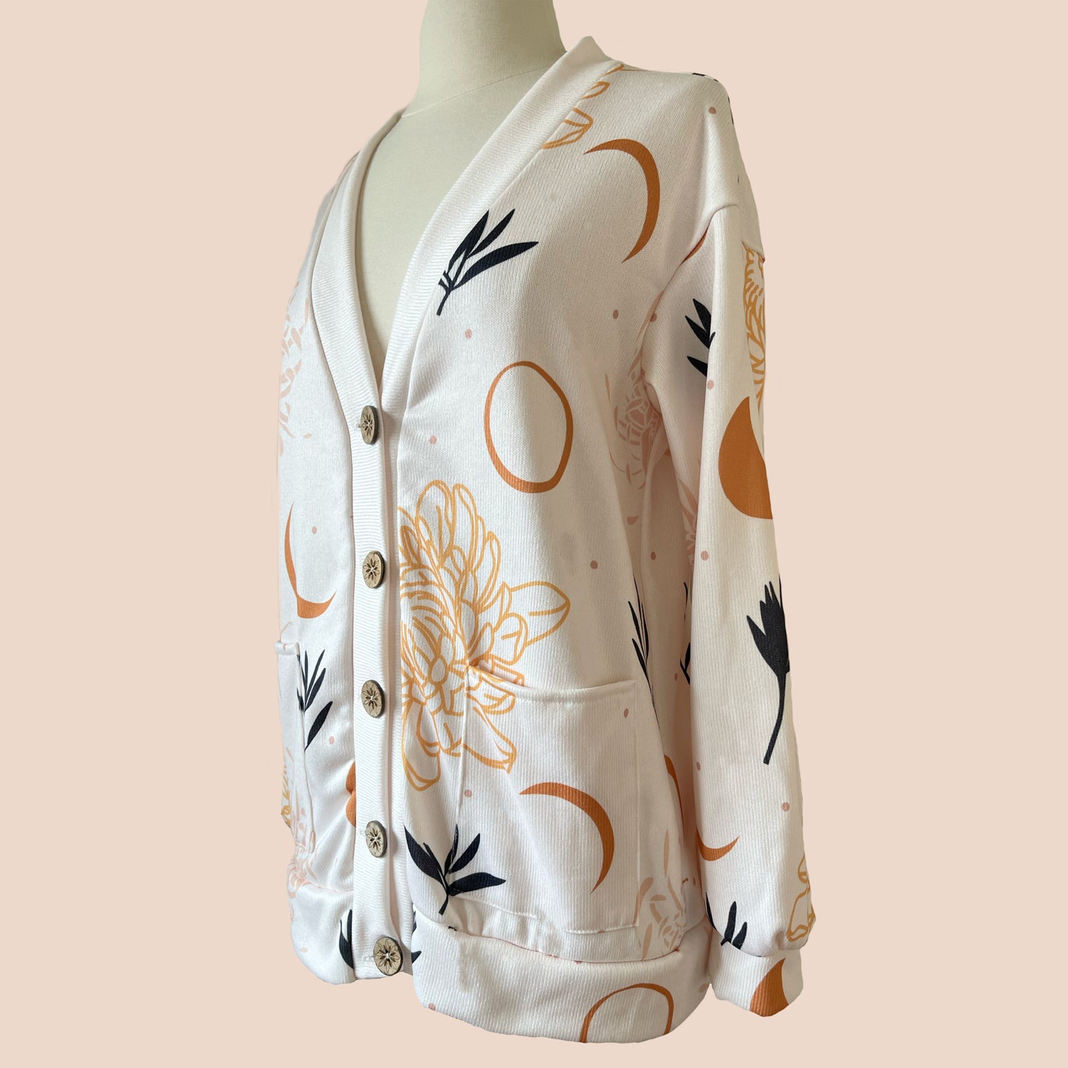 Unisex Button Sweater