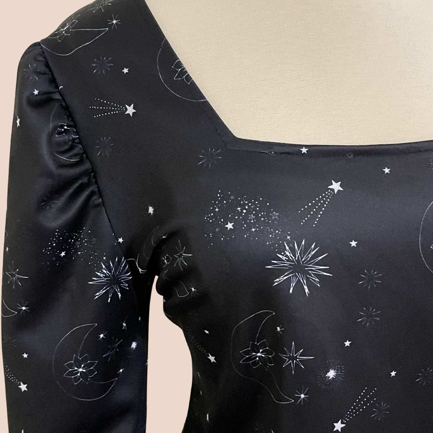 Peplum Long Sleeve Dress