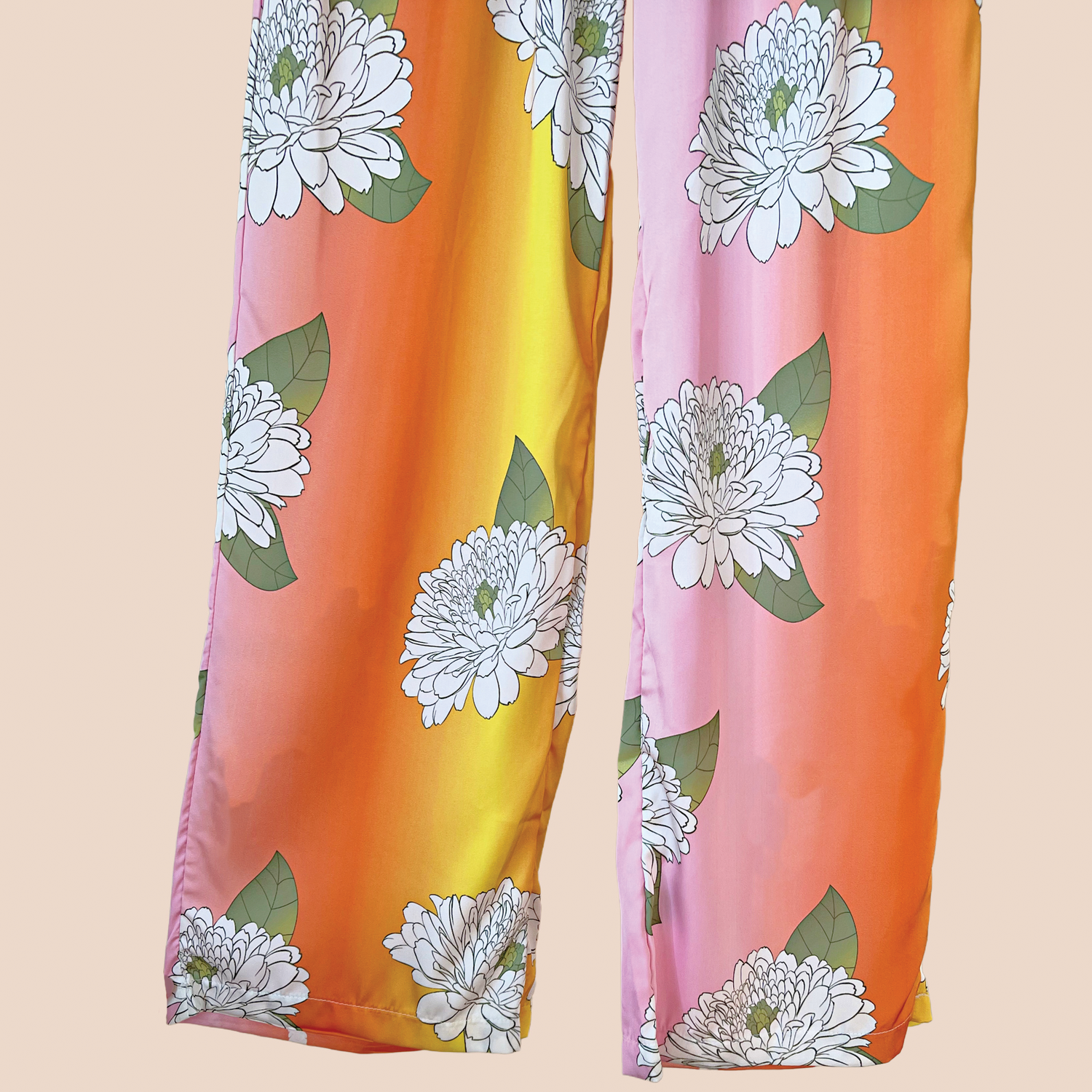Silk Trousers with Pockets