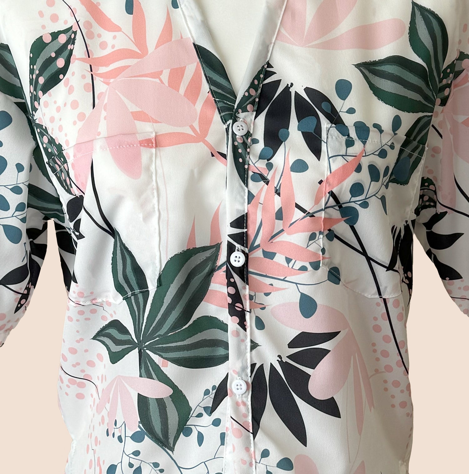 Cropped Collared Button Up