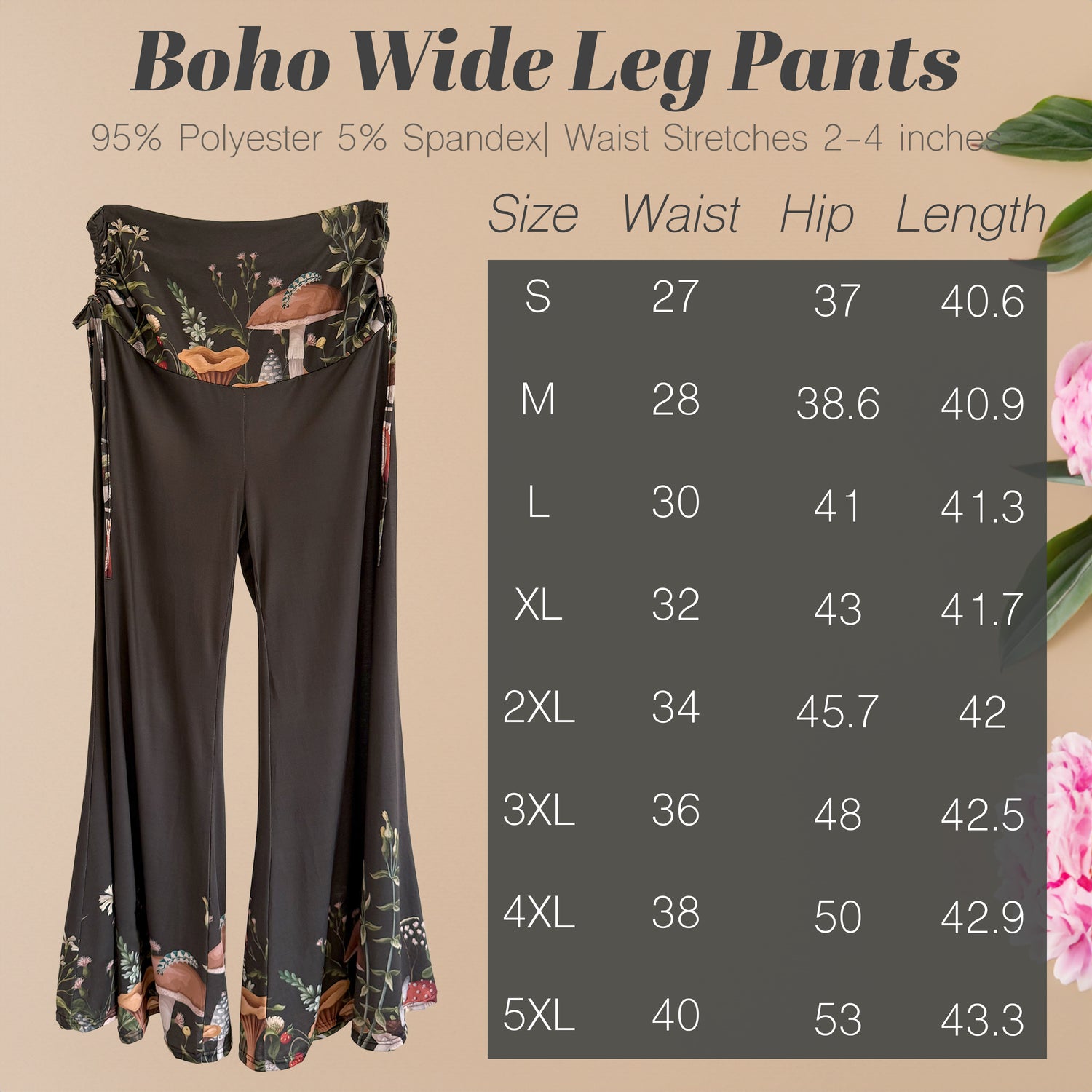 Boho Wide Leg Pants