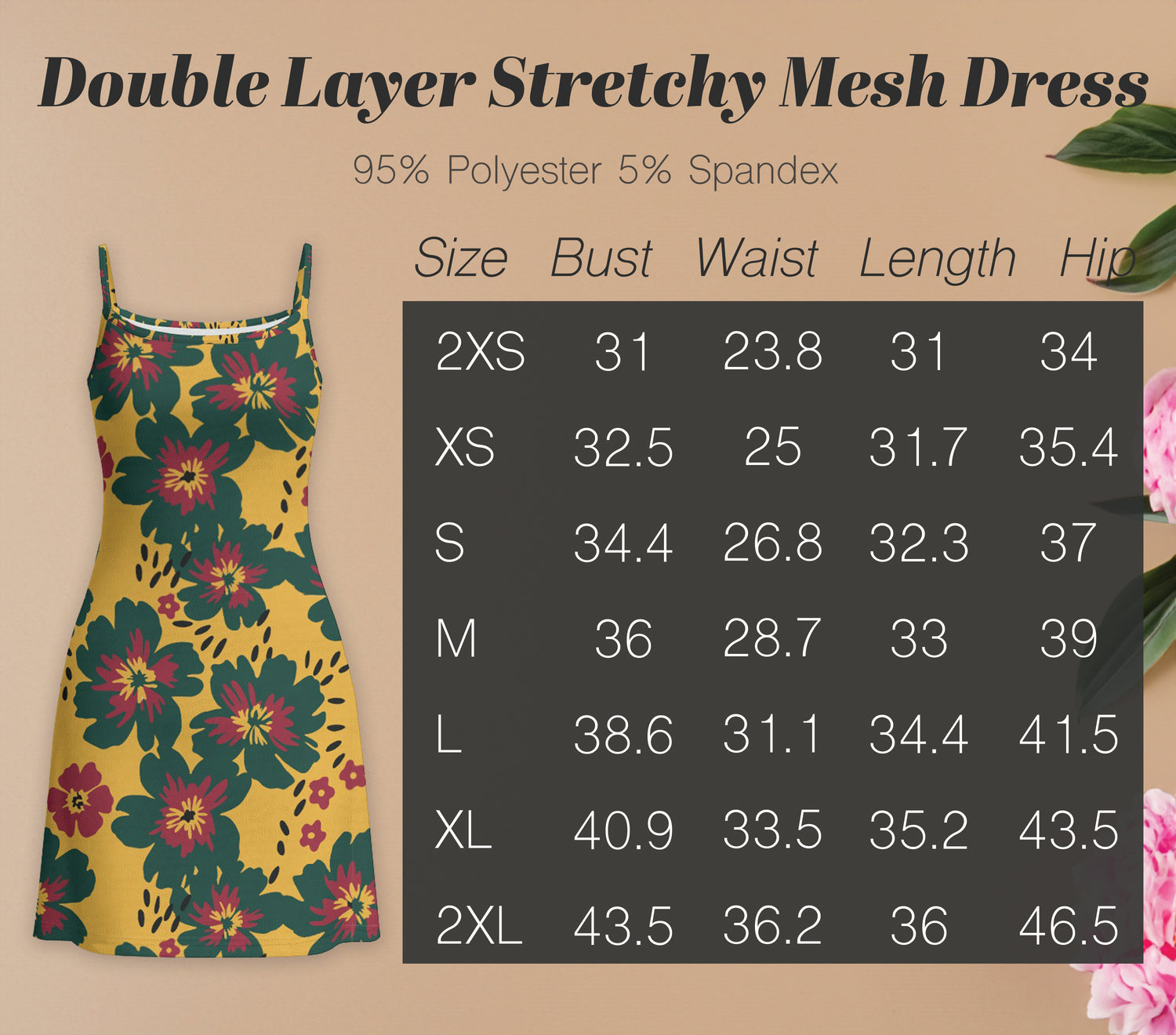 Double Layer Stretchy Mesh Dress