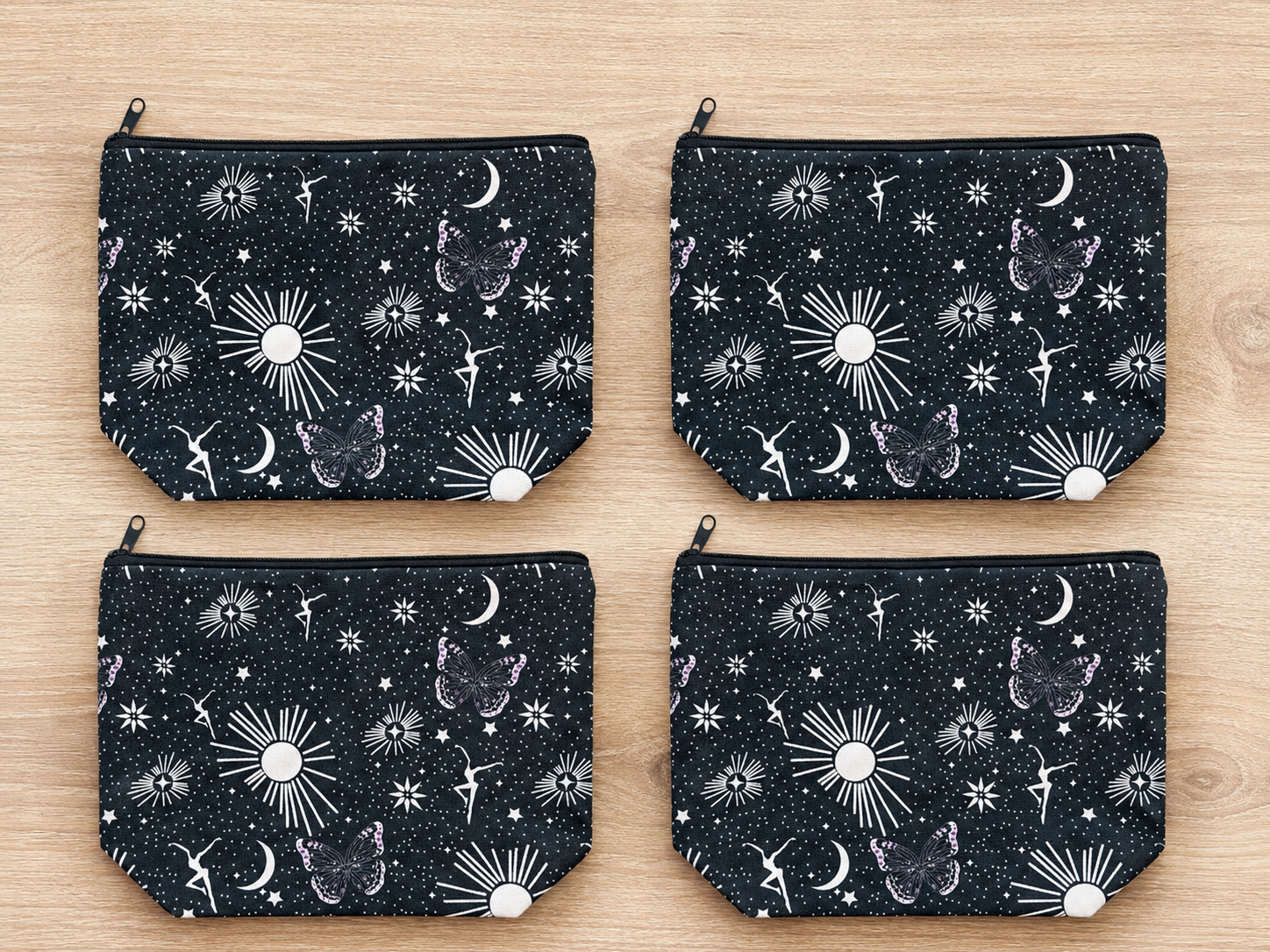 Butterfly Celestial Zipper Pouch