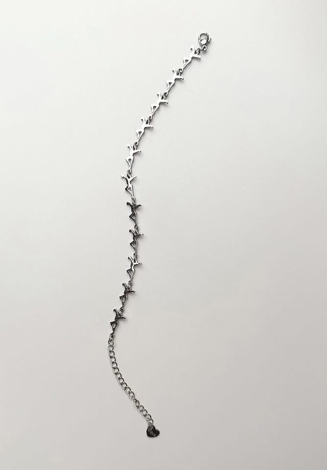 Silver Charm Link Bracelet