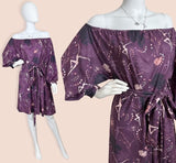 Off-Shoulder Belted Dress