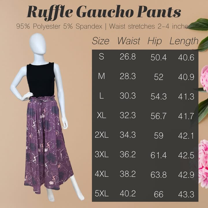 Ruffle Gaucho Pants
