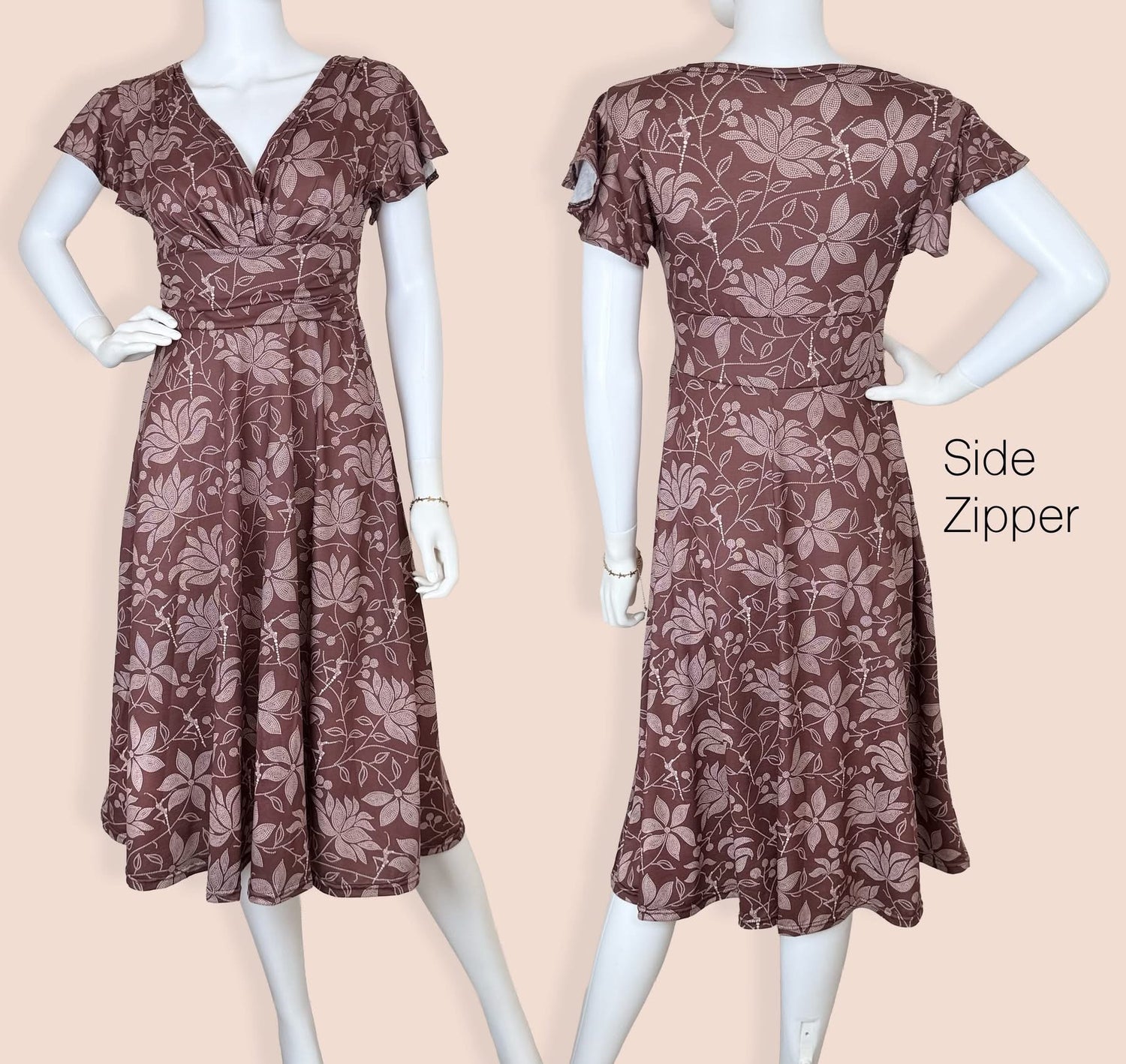 Flutter Sleeve Dress