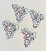 Purple Rhinestone Claw Clip